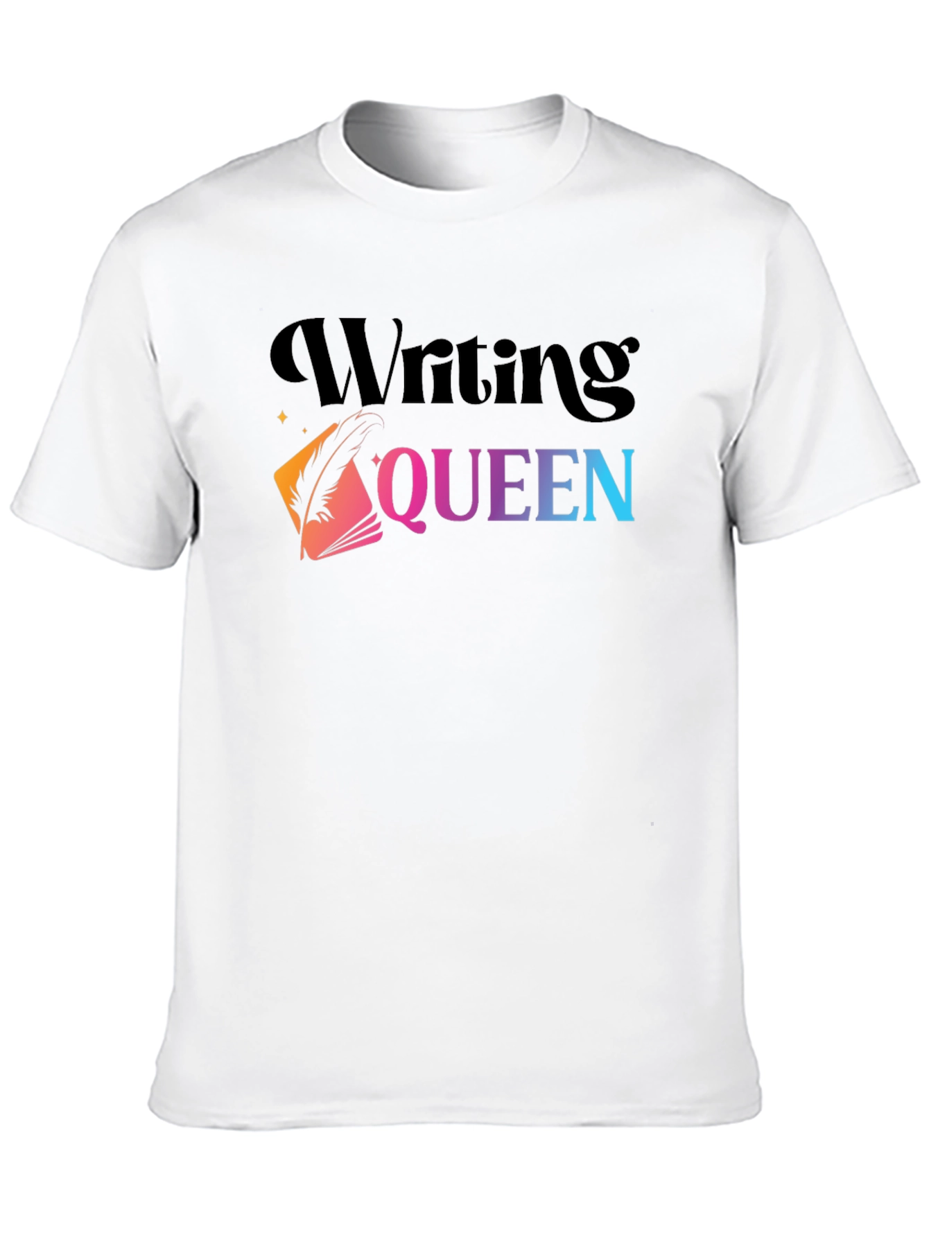 Writing Queen Graphic Tee - Stylish Writers Shirt