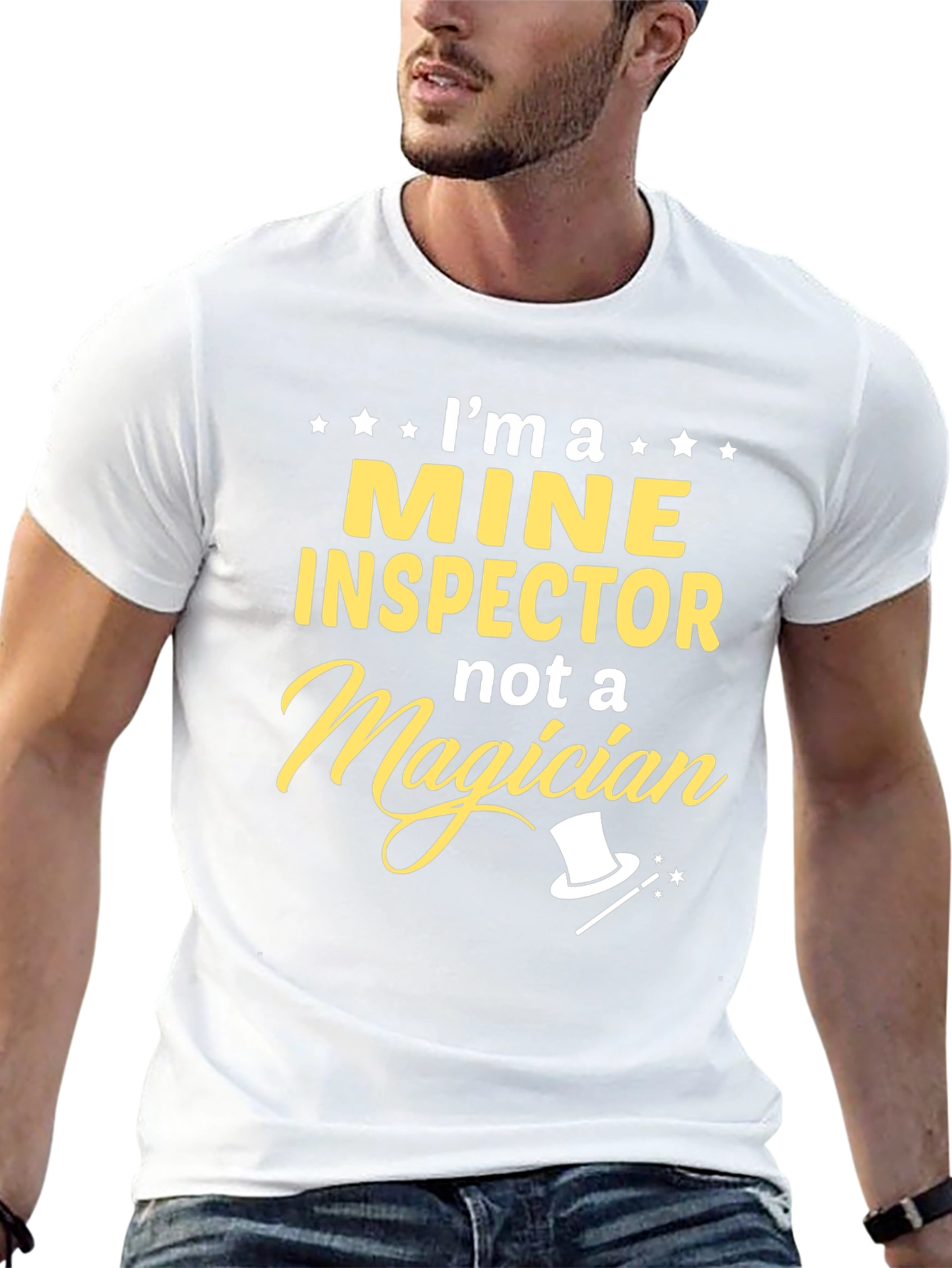 Mine Inspector T-Shirt: Not a Magician Funny Gift
