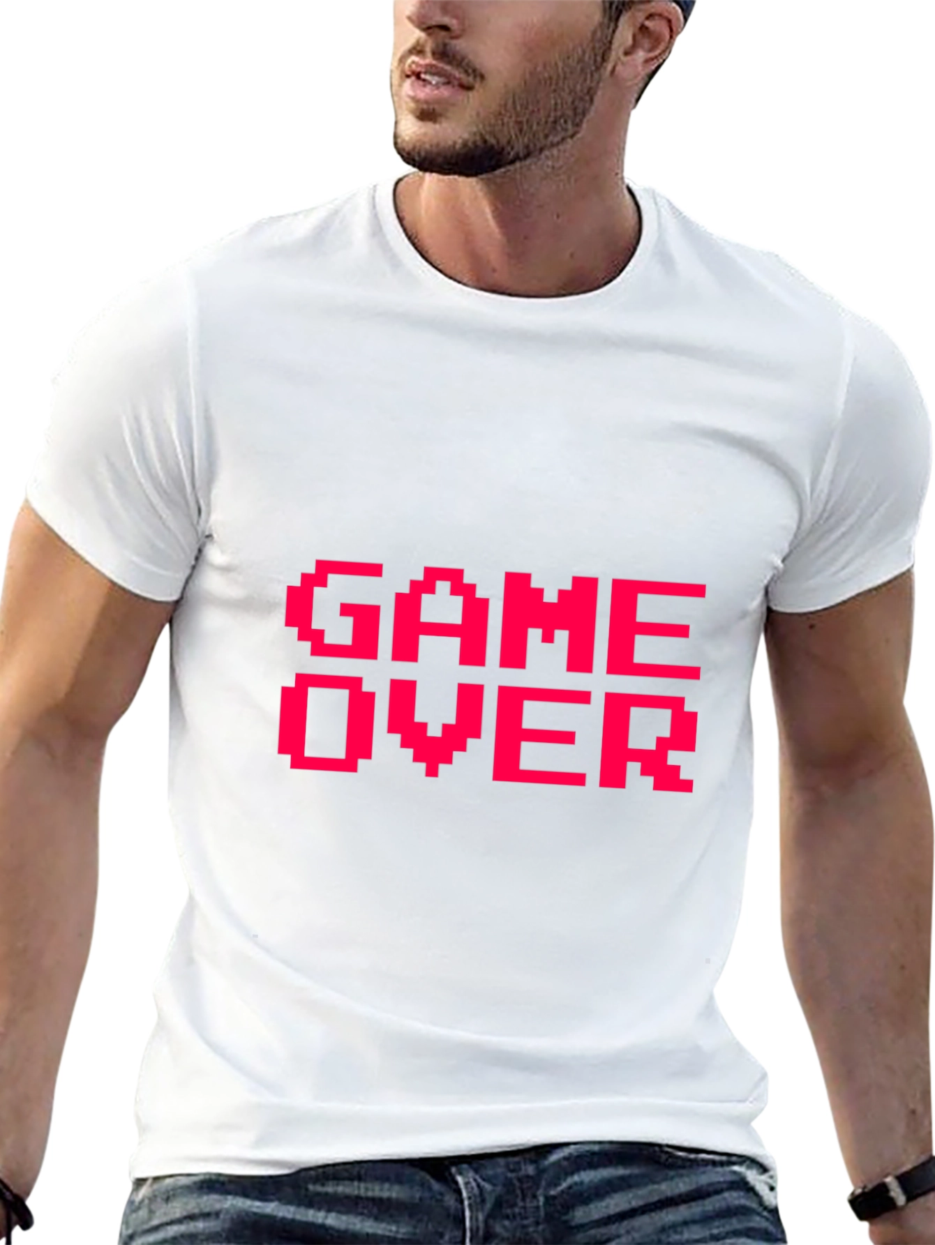 Game Over Pixel Art T-Shirt - Retro Gaming Tee