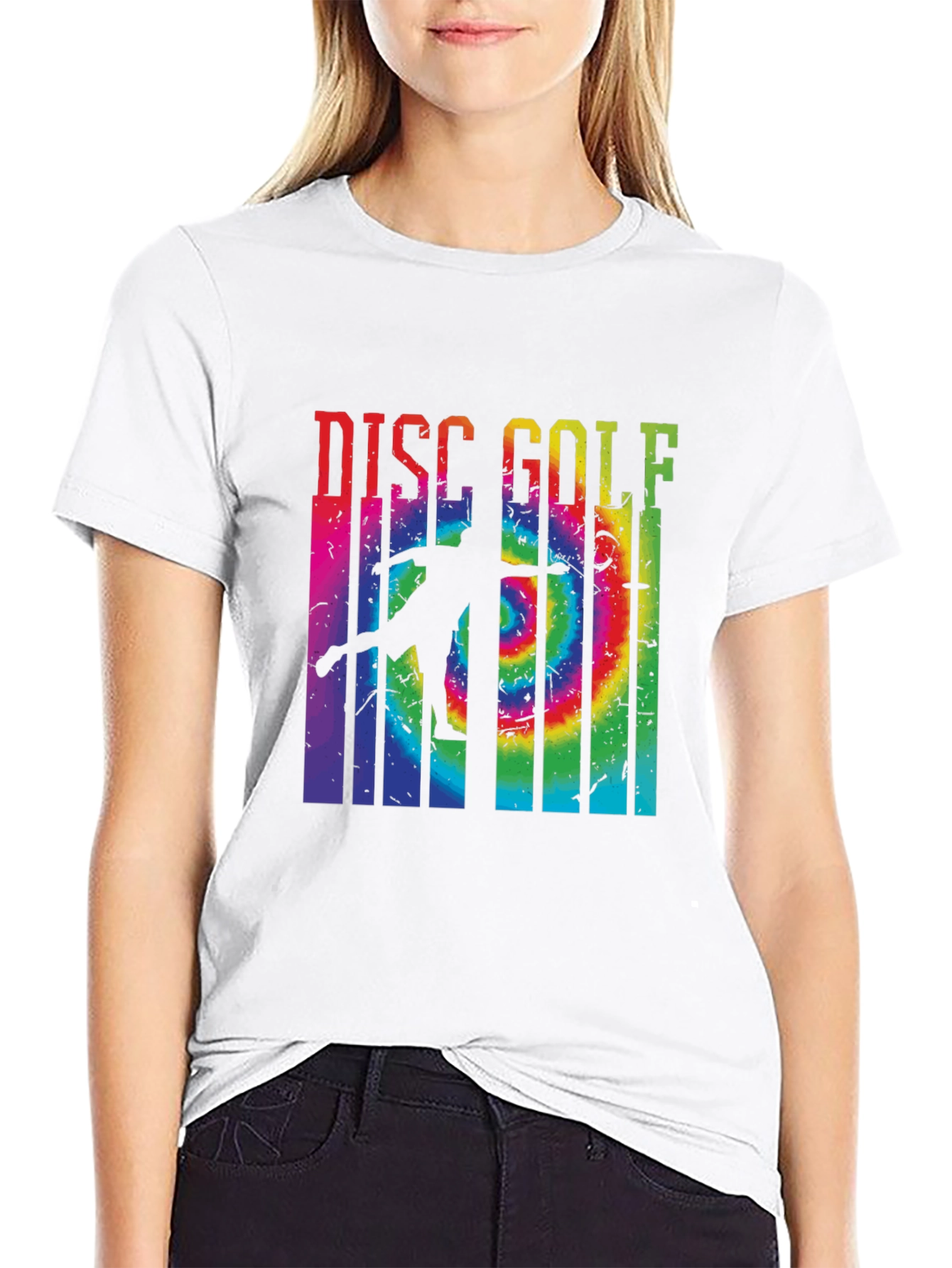 Tie Dye Disc Golf Graphic Tee