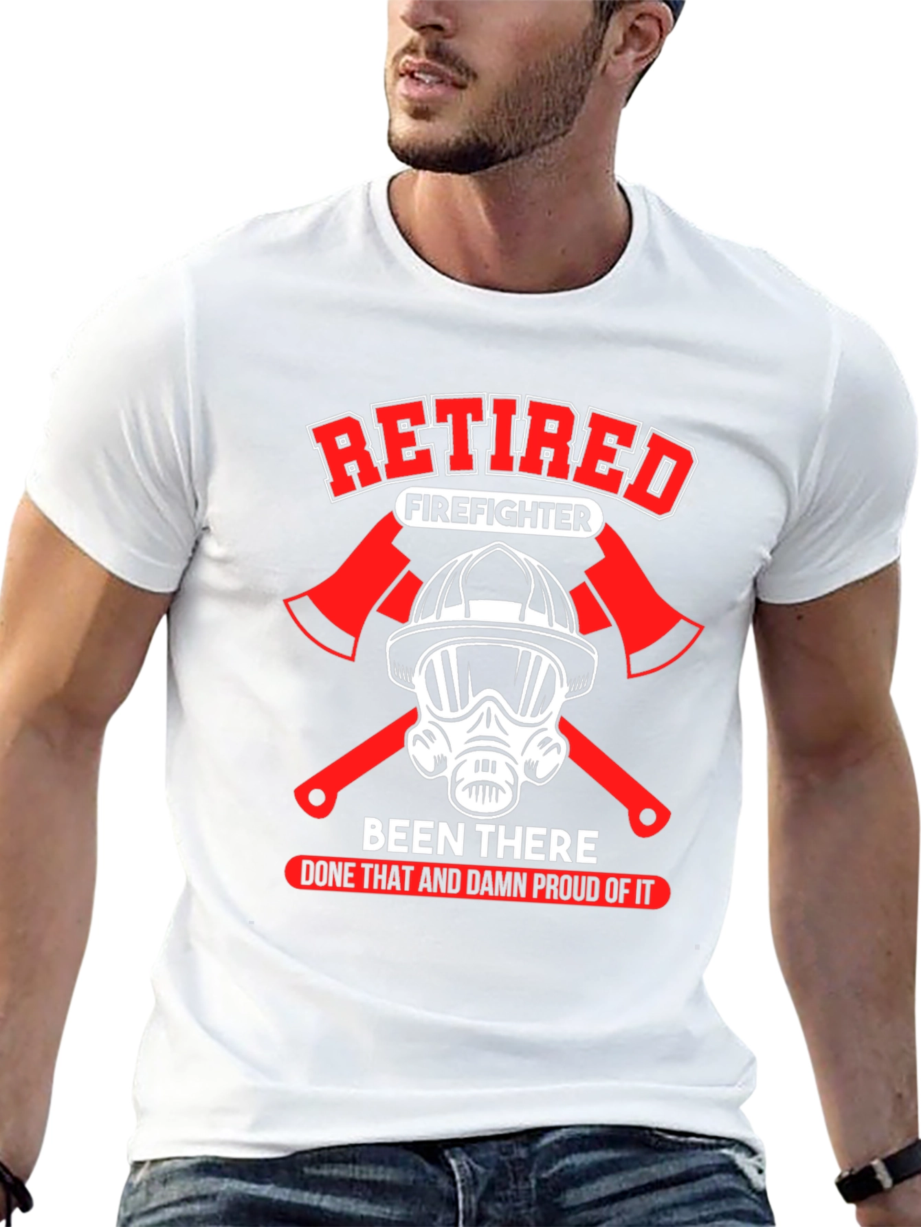 Retired Firefighter Graphic T-Shirt