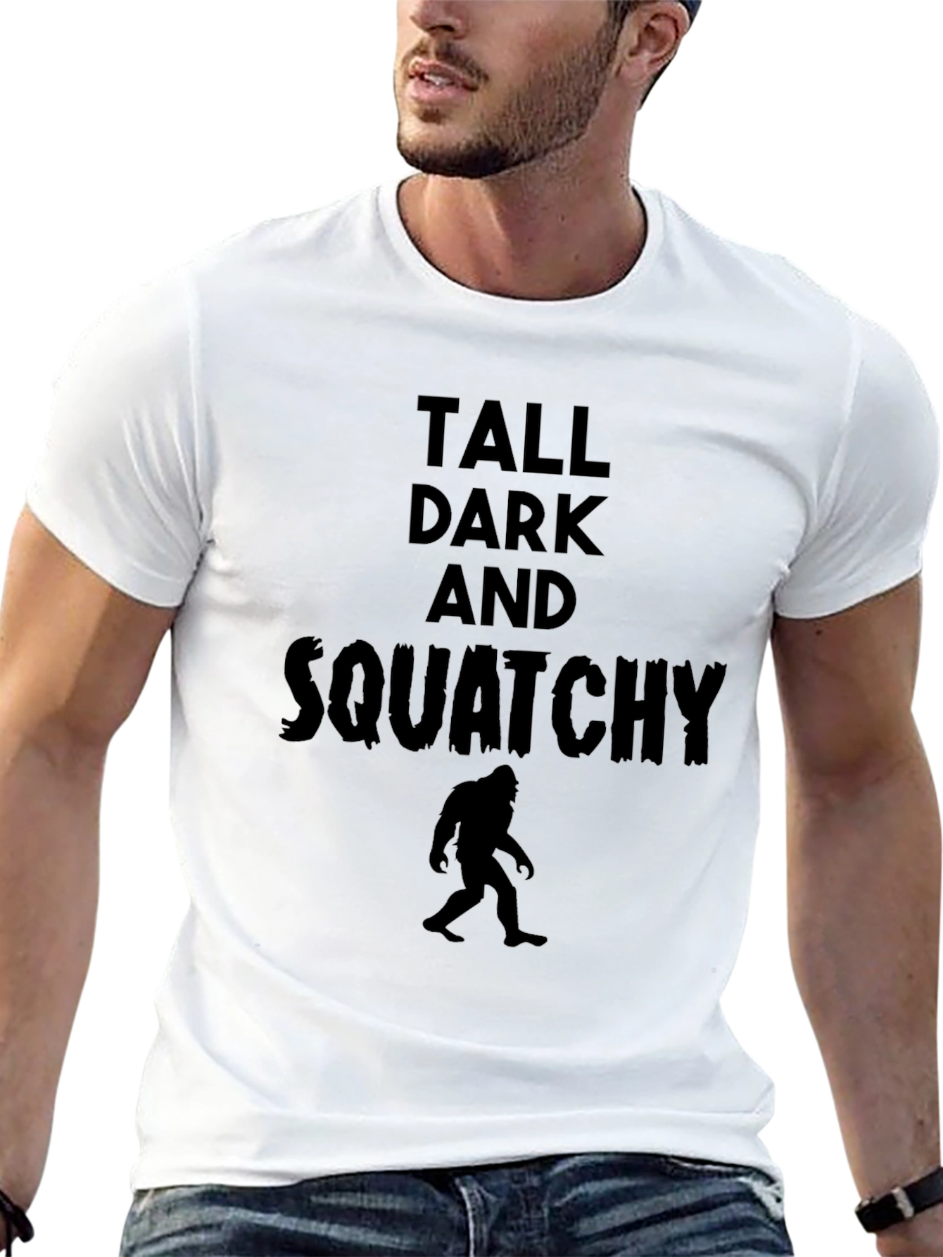 Tall Dark and Squatchy Black T-Shirt