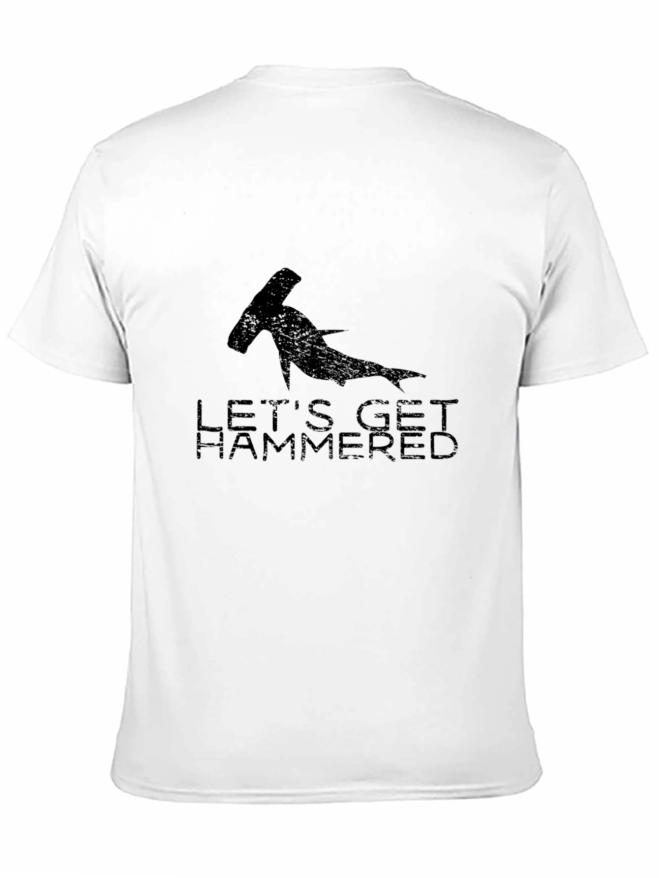 Lets Get Hammered T-Shirt - Hammerhead Shark Graphic