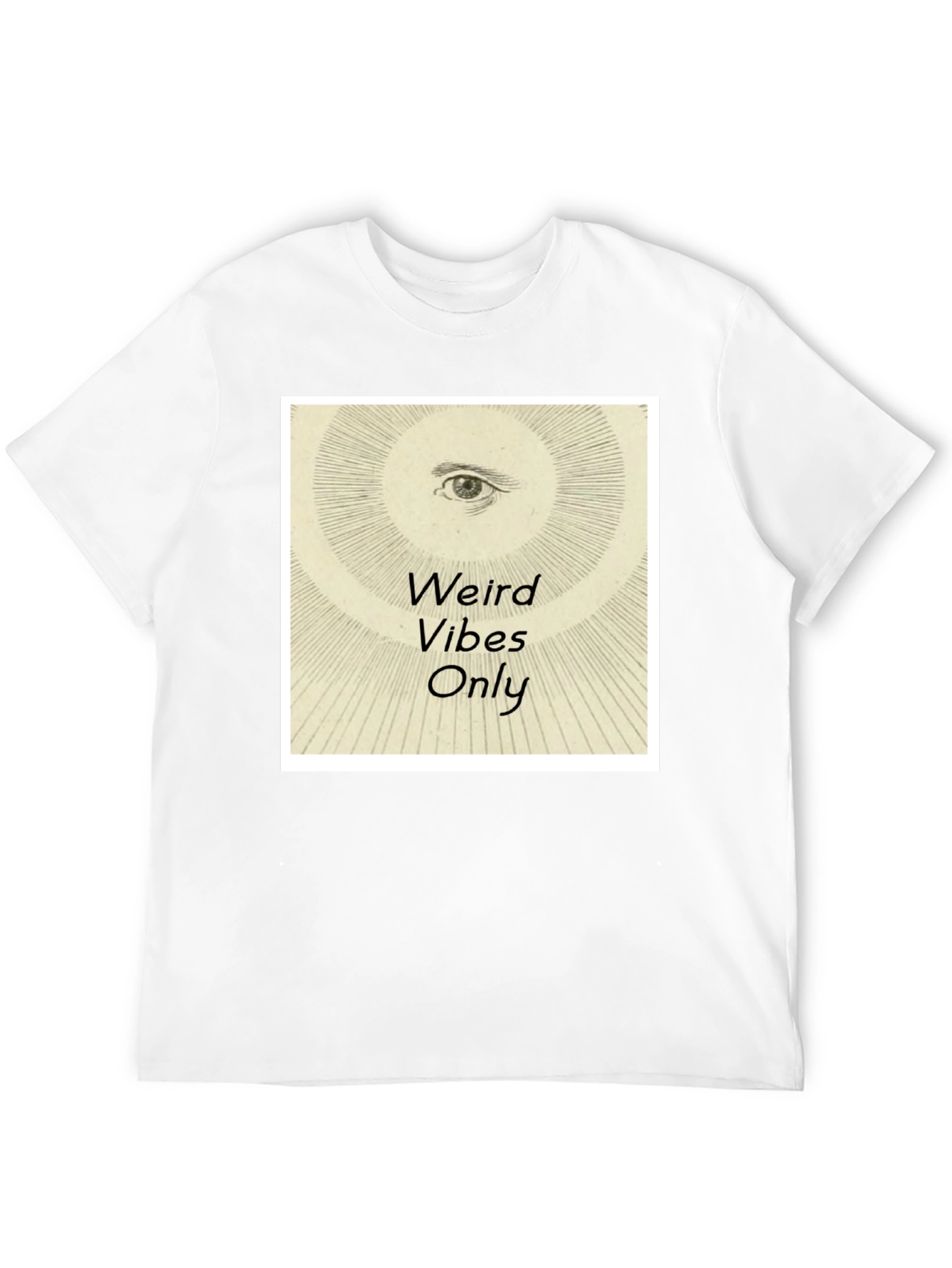 Weird Vibes Only Graphic Tee - Black Cotton T-Shirt