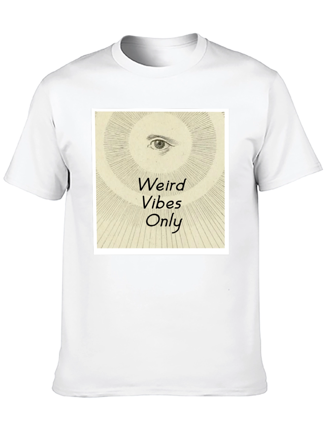 Weird Vibes Only Graphic Tee - Black Cotton T-Shirt