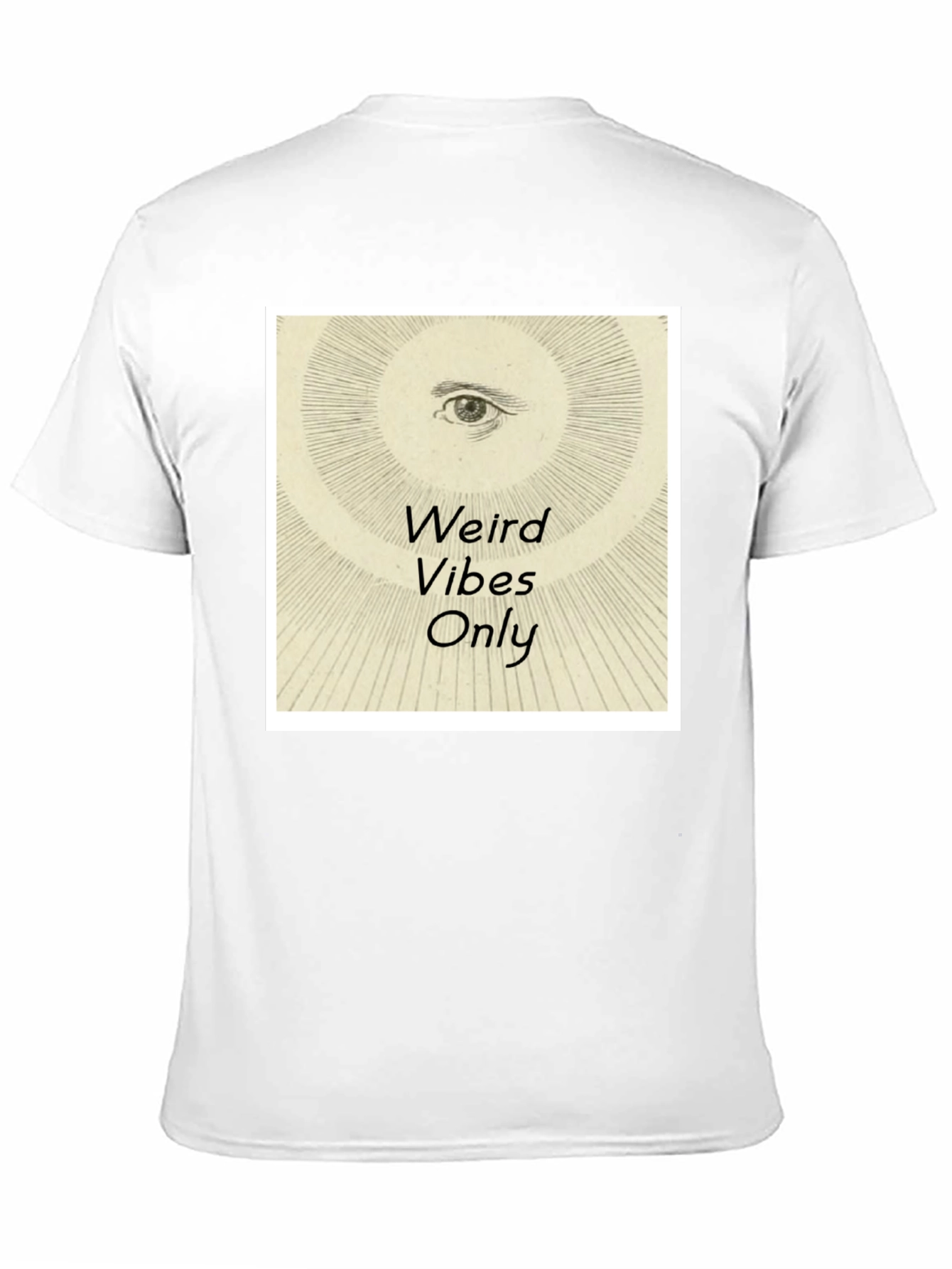 Weird Vibes Only Graphic Tee - Black Cotton T-Shirt