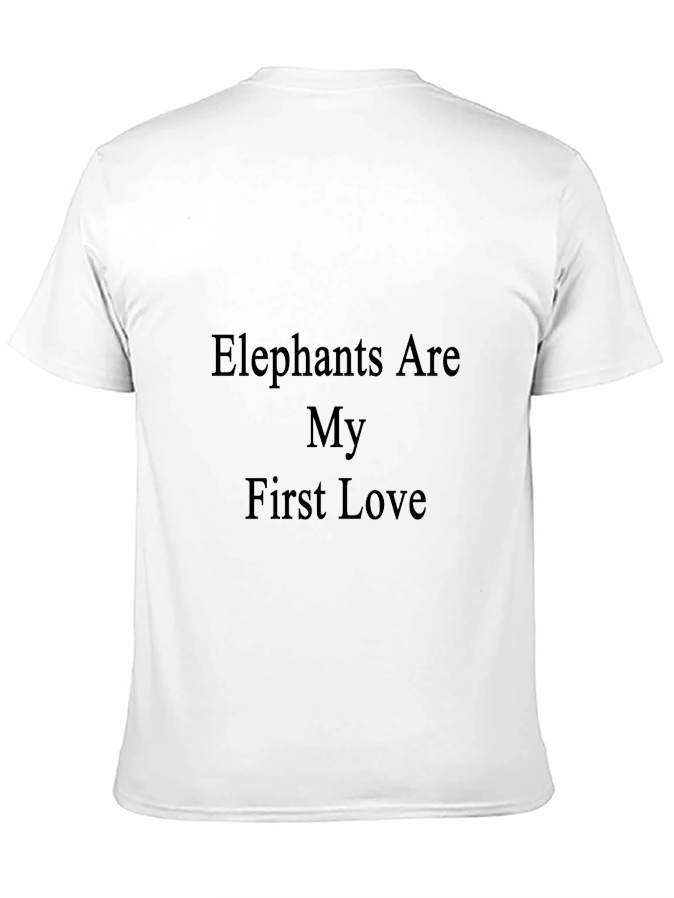 Elephants Are My First Love T-Shirt - Black