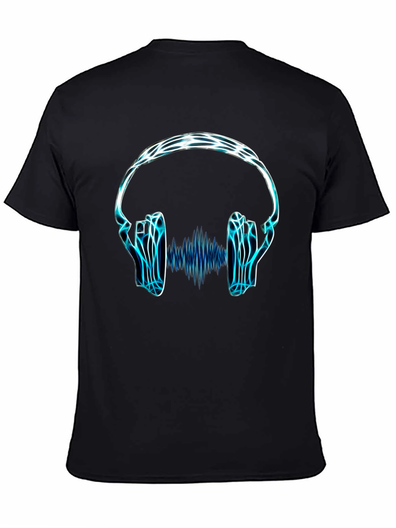 Electro Headphones Graphic Tee - Black