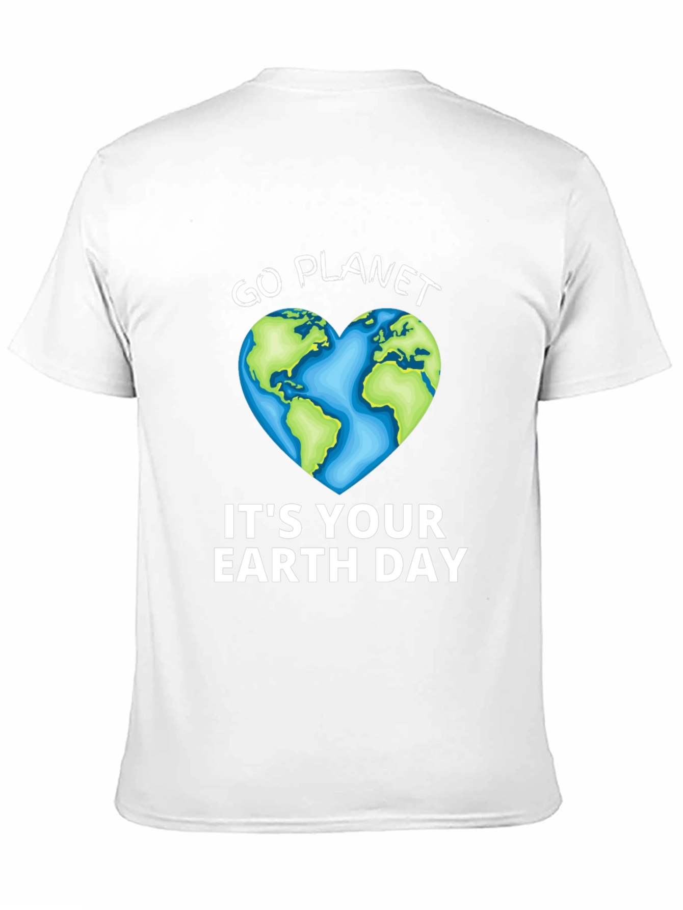 Go Planet T-Shirt - Earth Day Heart Graphic