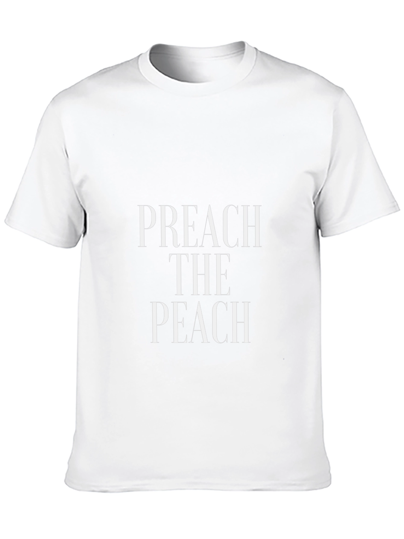 Preach The Peach Graphic T-Shirt - Stylish Cotton Tee