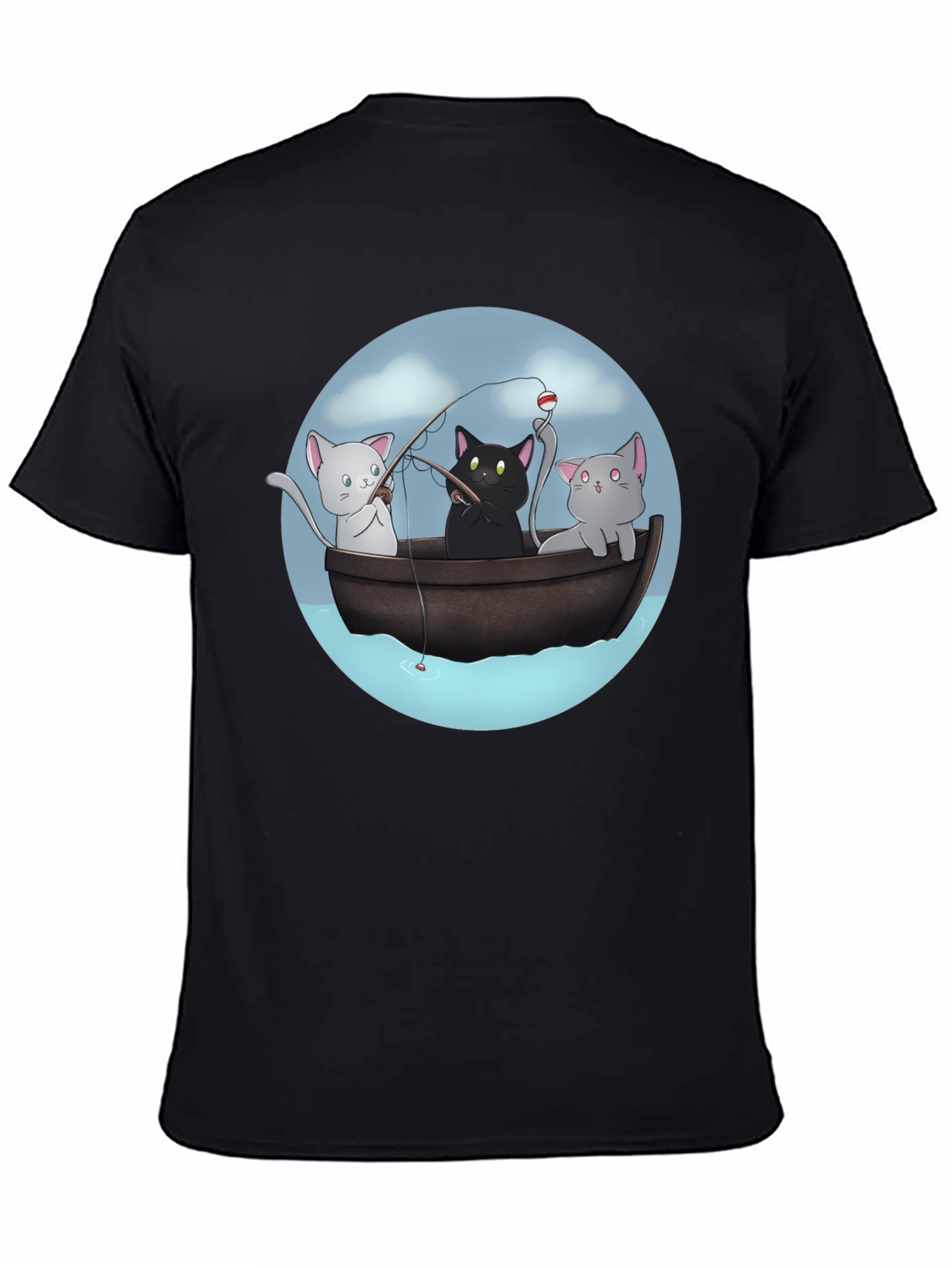 Cats Fishing T-Shirt | Unique Graphic Tee