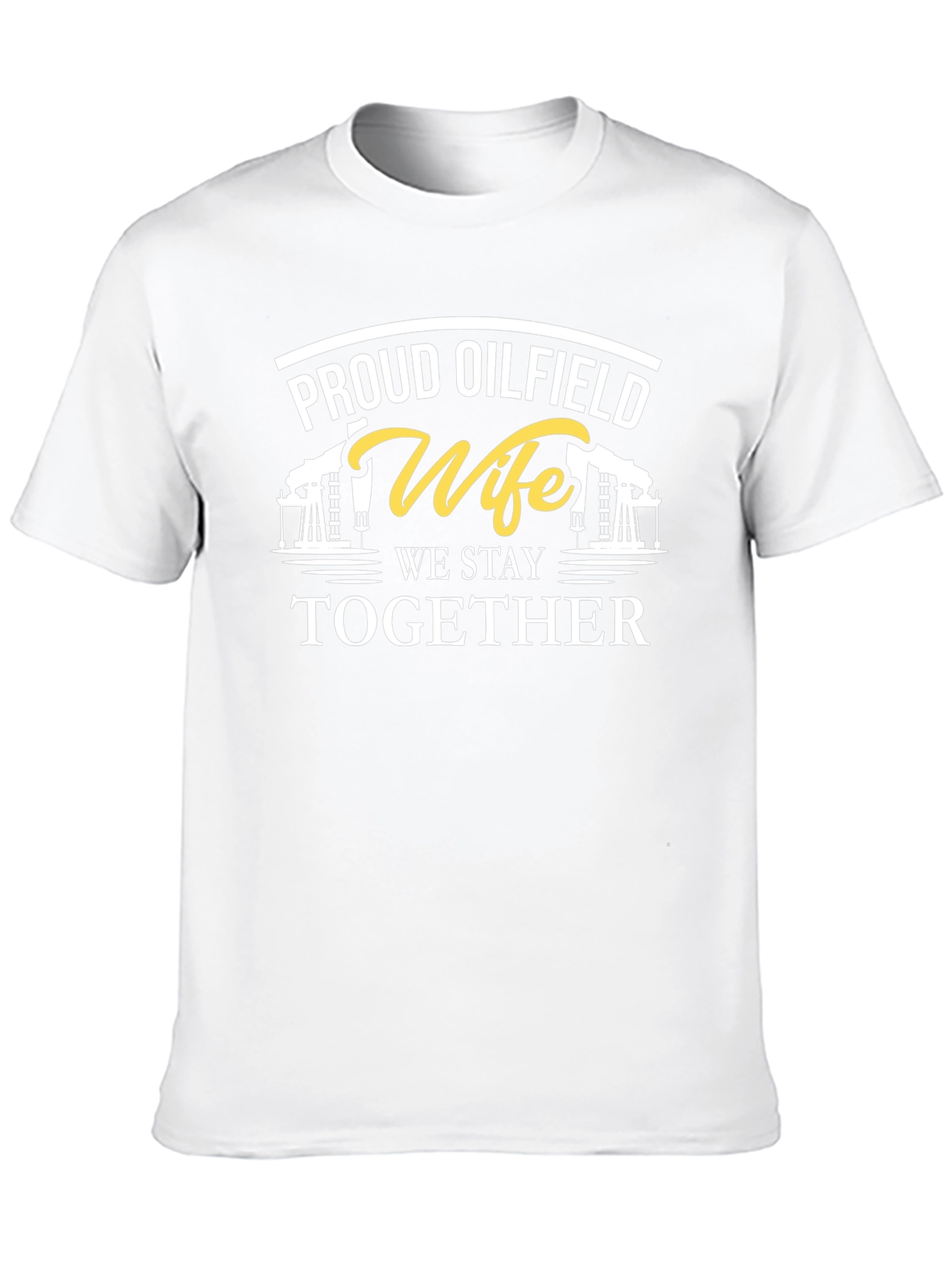 Proud Oilfield Wife Black T-Shirt