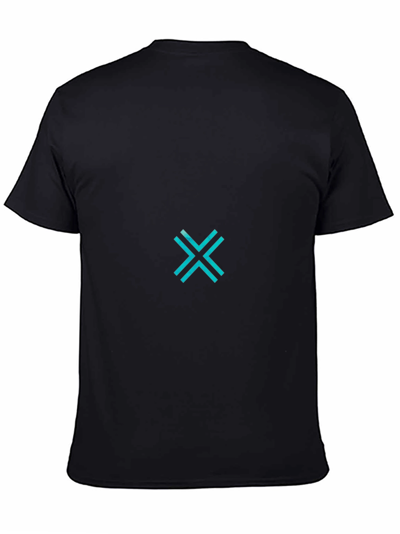 Modern Graphic Tee - Cyan X Design