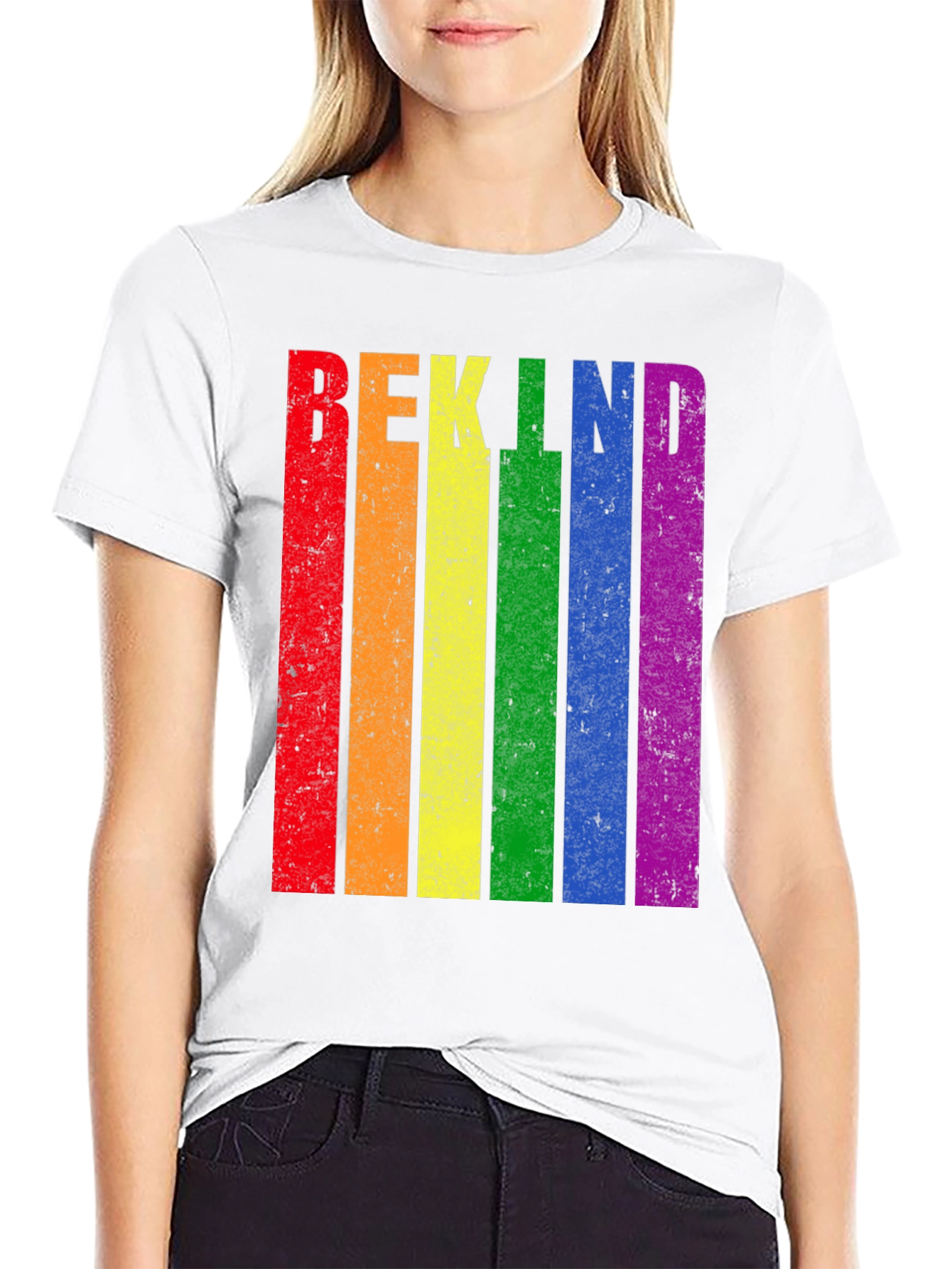 Be Kind LGBT Pride Rainbow Graphic T-Shirt
