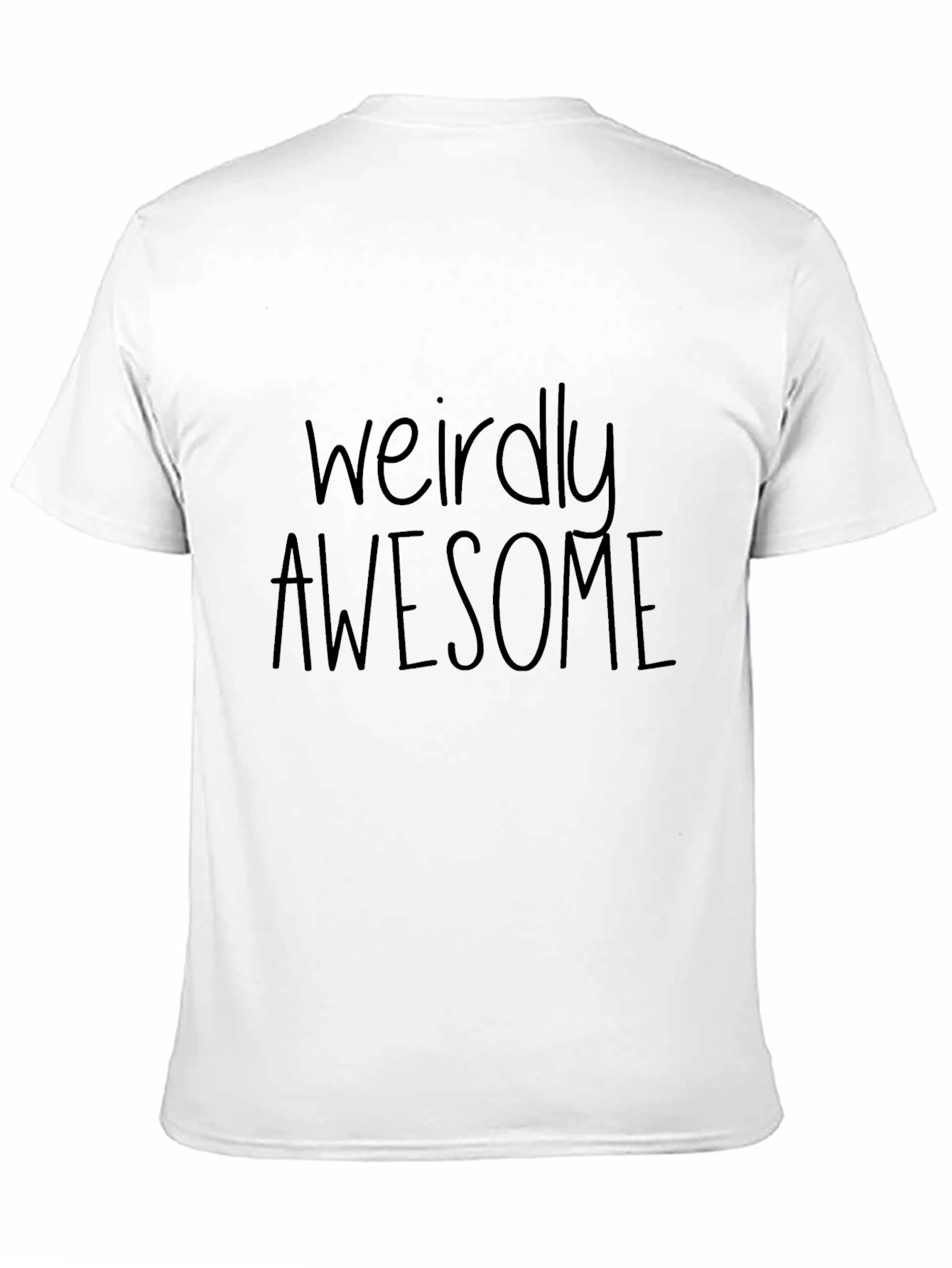 Weirdly Awesome Black Graphic Tee