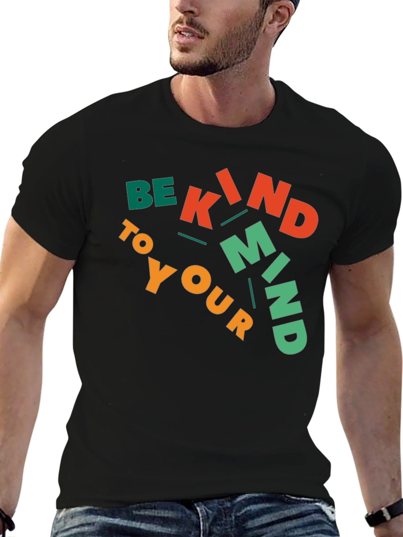Be Kind To Your Mind Black Graphic Tee