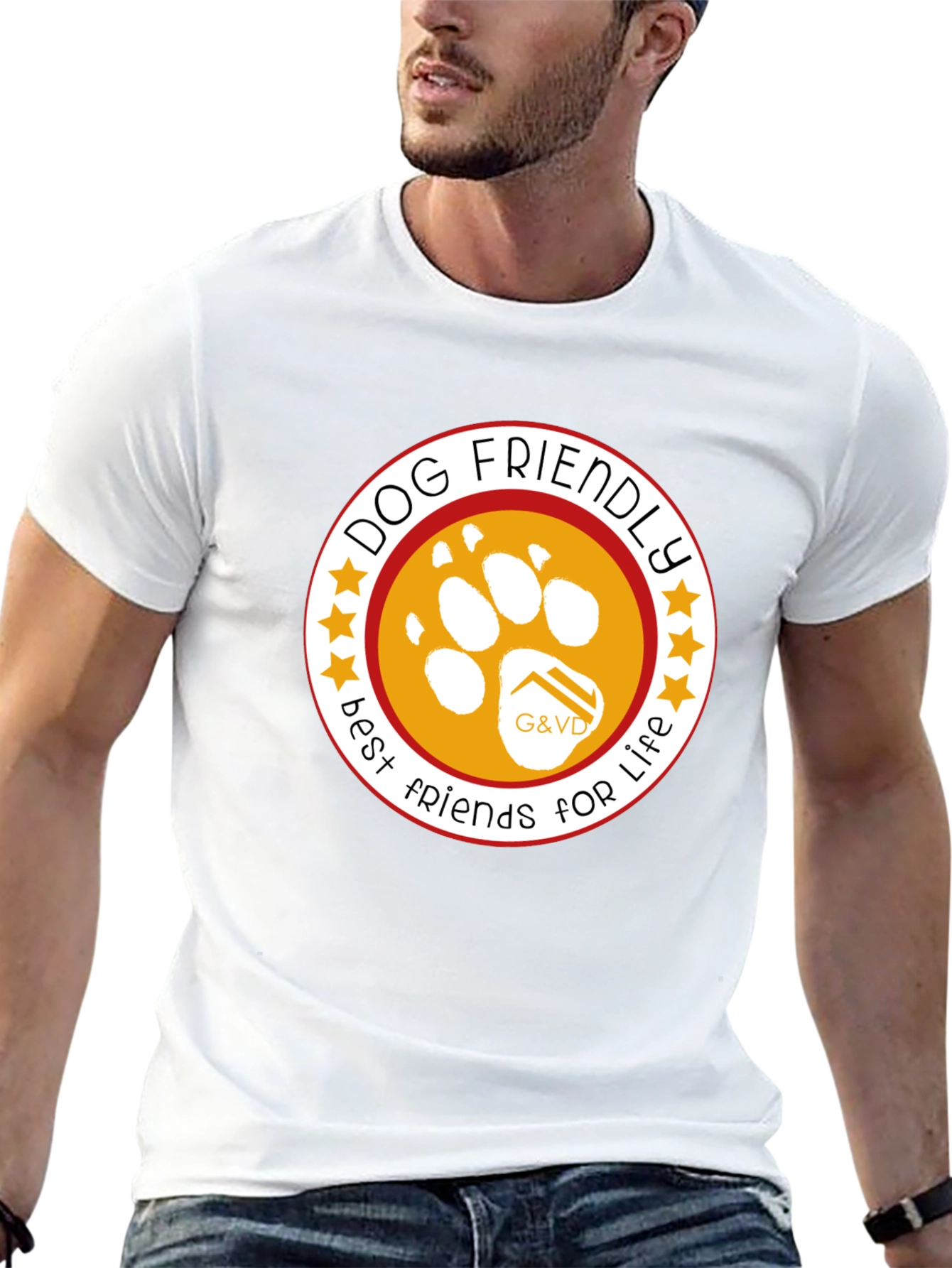 Dog Friendly Best Friends For Life Black T-Shirt