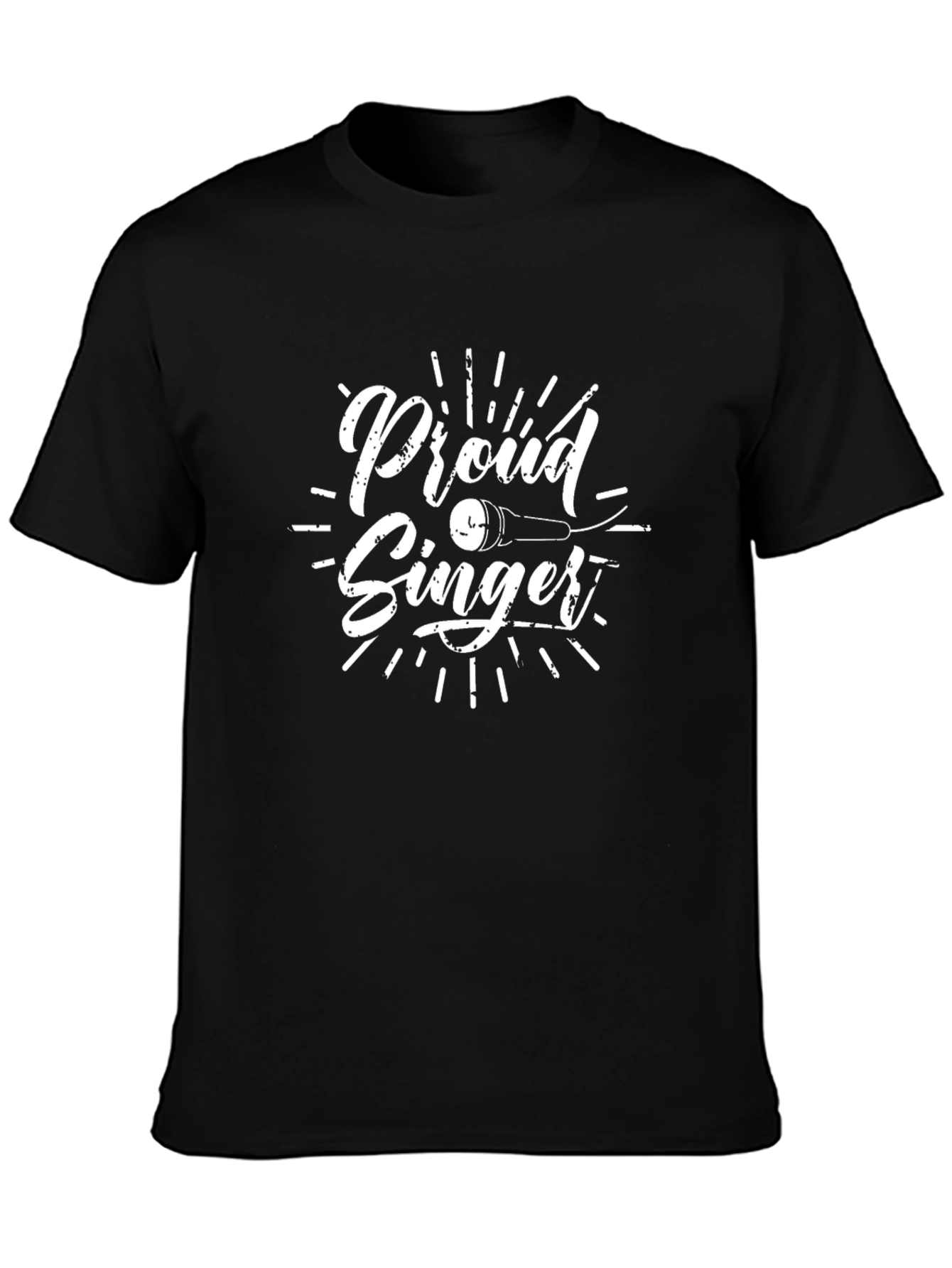 Proud Singer Graphic T-Shirt - Black