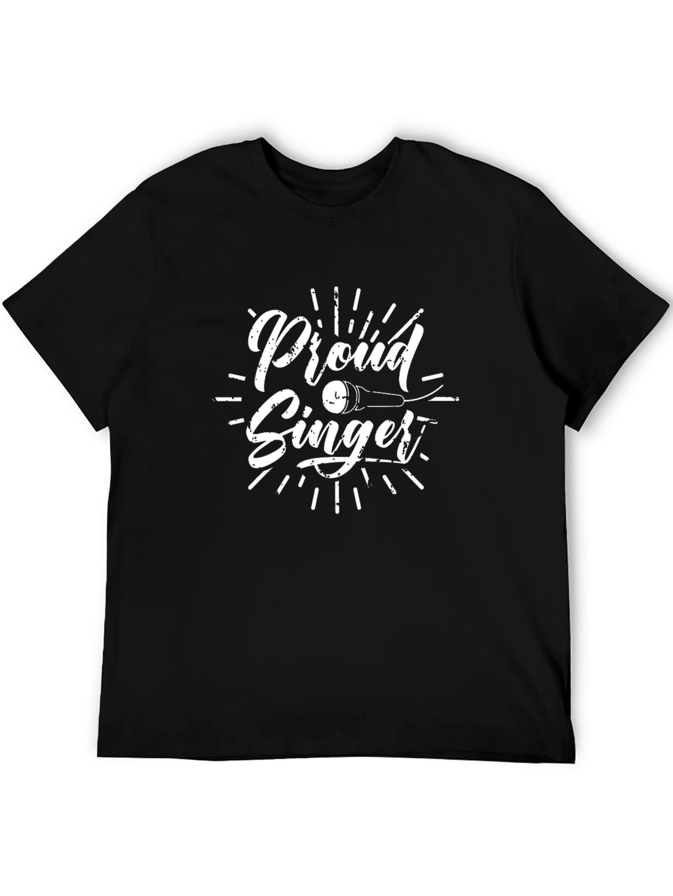 Proud Singer Graphic T-Shirt - Black