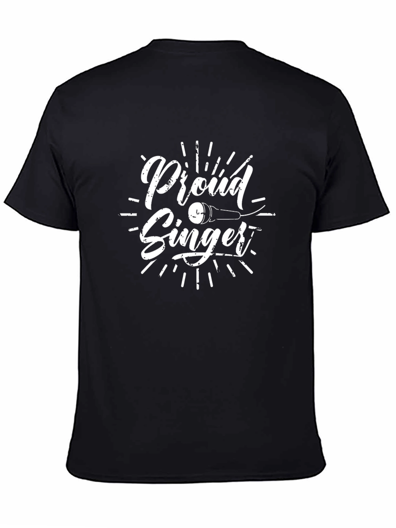 Proud Singer Graphic T-Shirt - Black