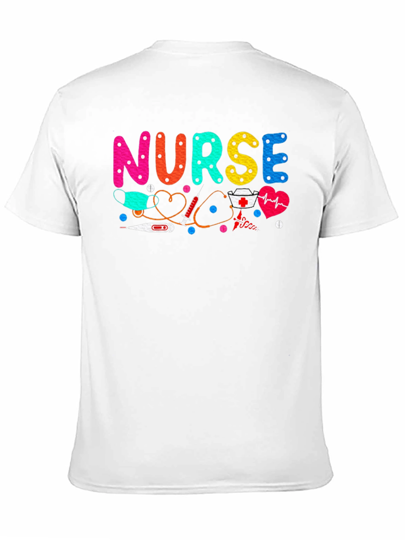 Nurse Graphic Tee - Black Cotton Comfort
