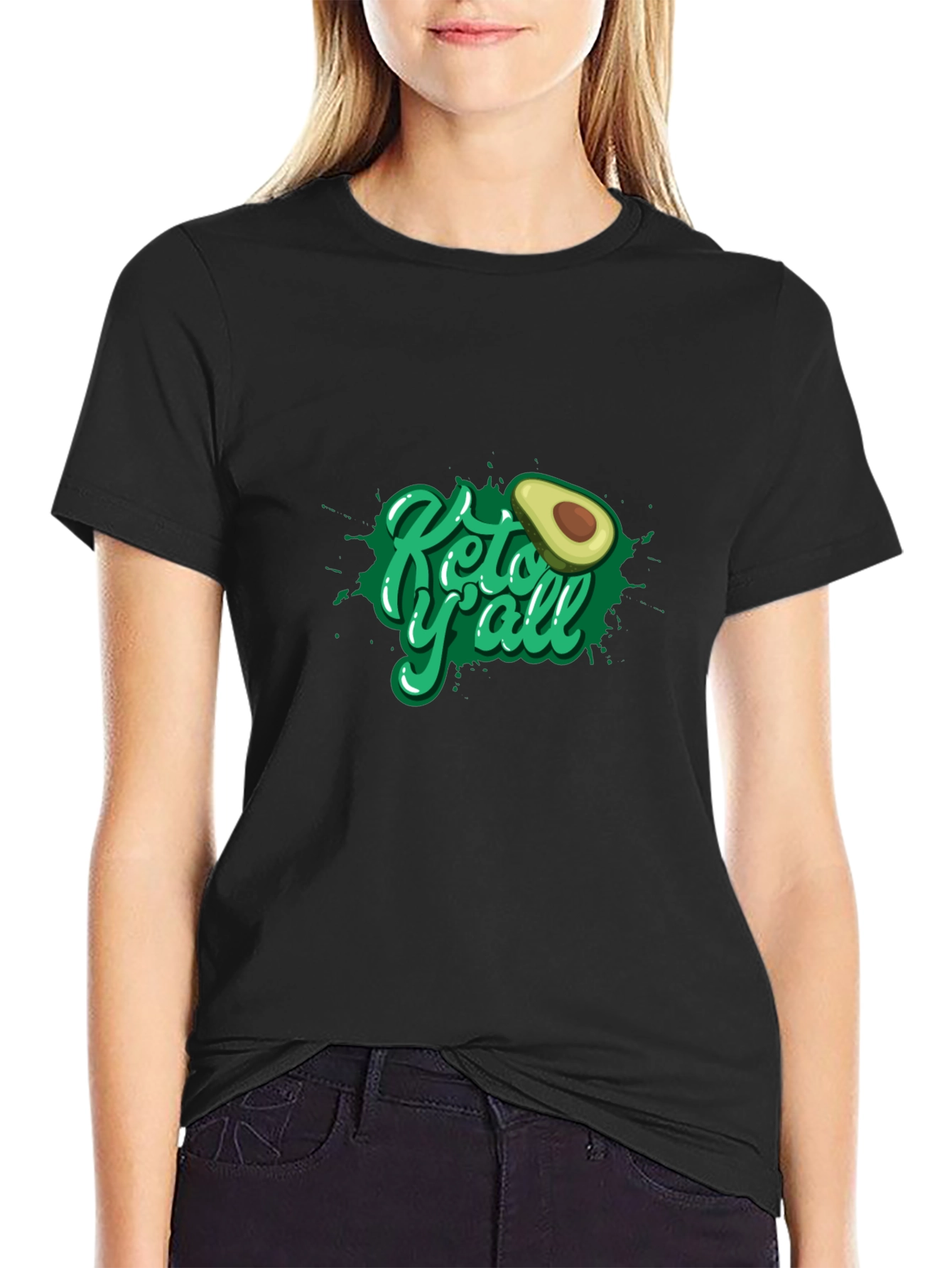 Keto Yall Avocado Graphic T-Shirt