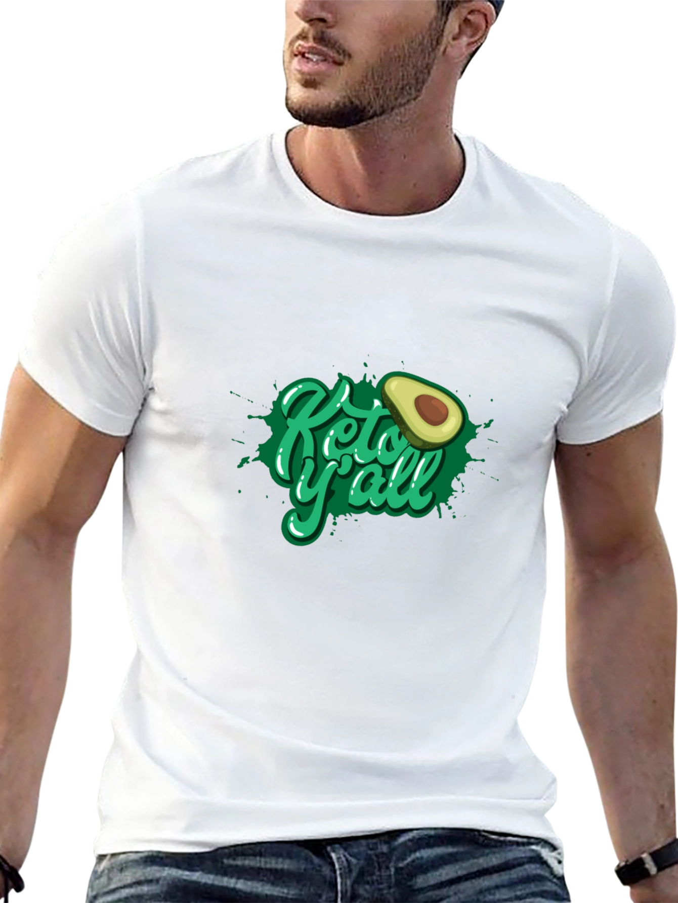 Keto Yall Avocado Graphic T-Shirt