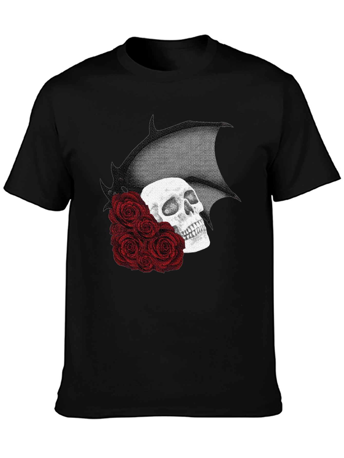 Skull & Roses Graphic T-Shirt