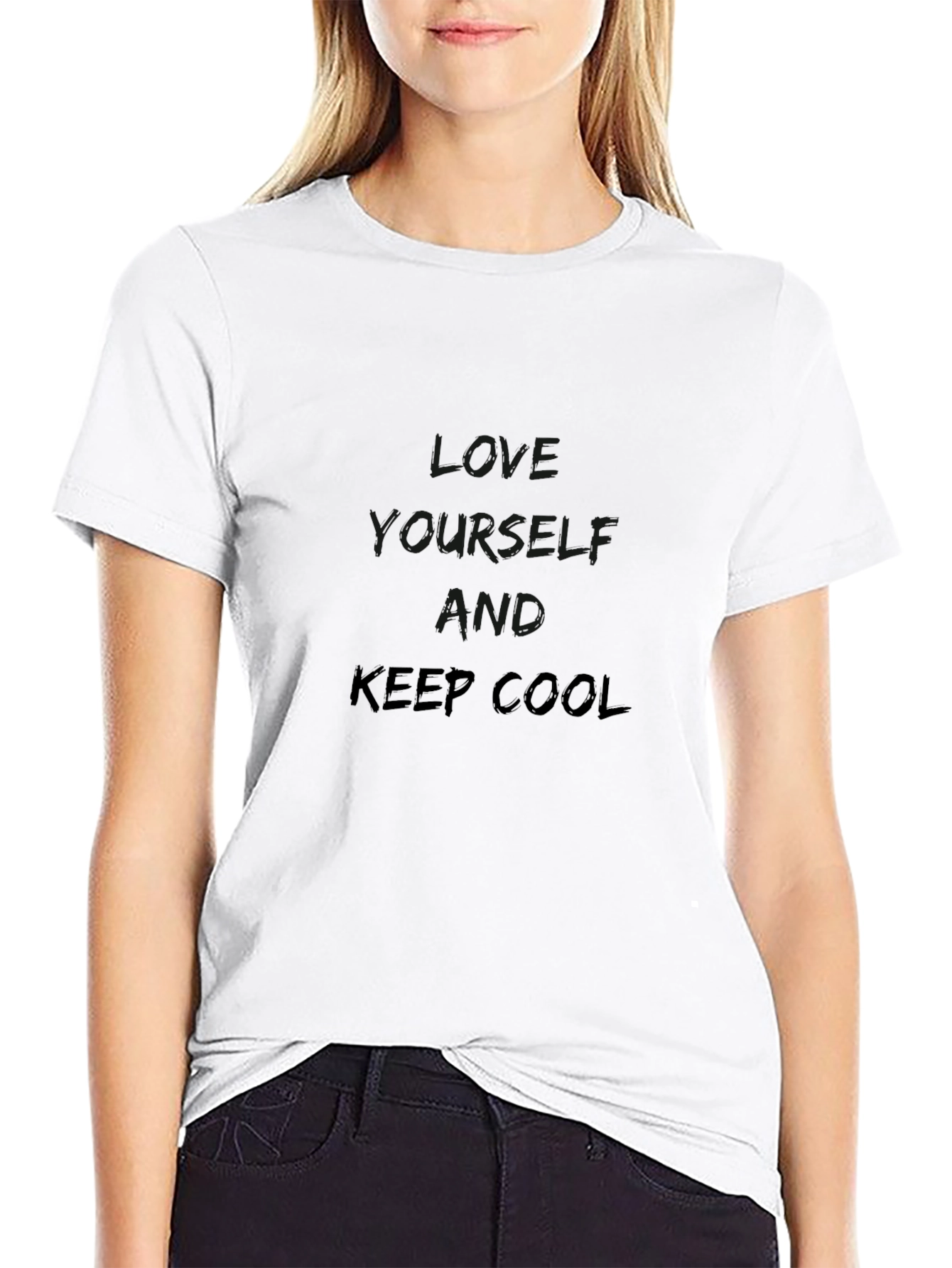 Love Yourself Graphic Tee - Black