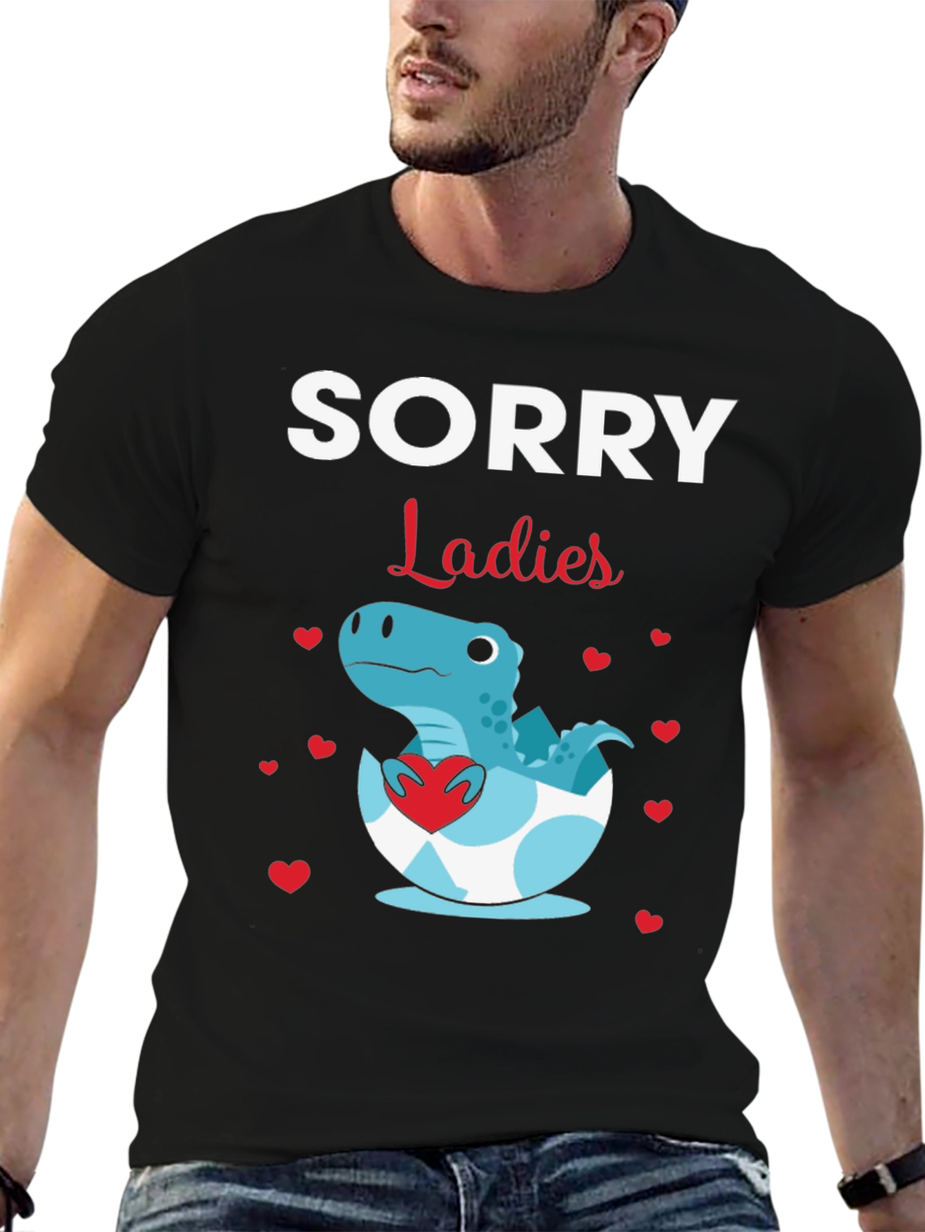 Sorry Ladies Dinosaur T-Shirt