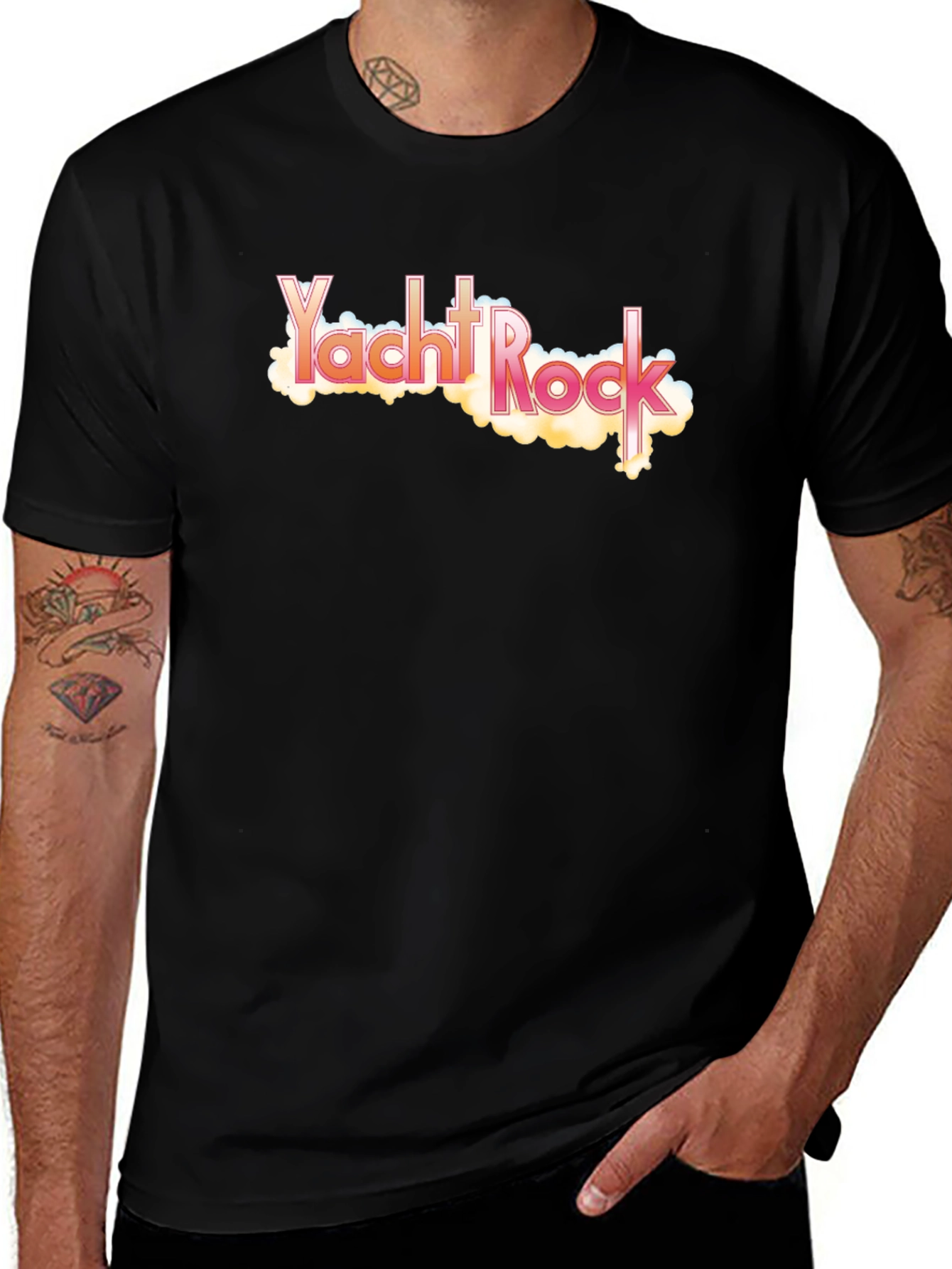 Yacht Rock Black T-Shirt - Retro Music Tee