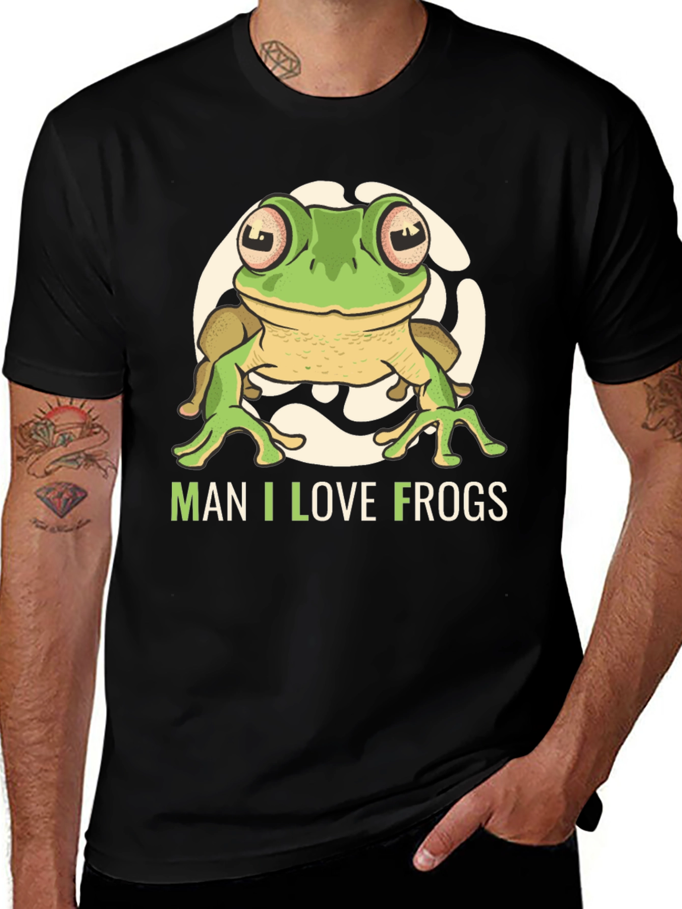 Man I Love Frogs Graphic T-Shirt