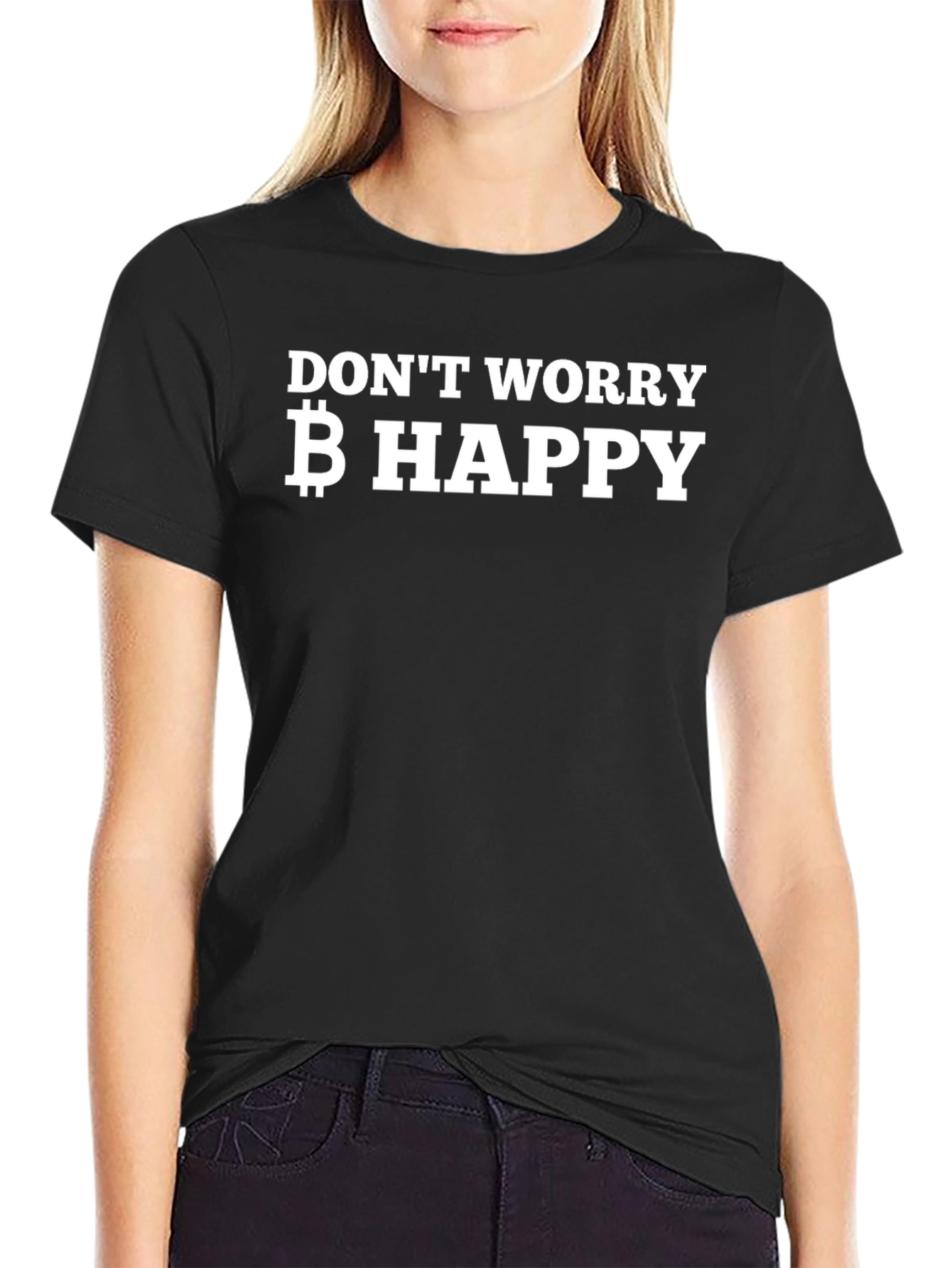 Dont Worry Bitcoin Happy T-Shirt