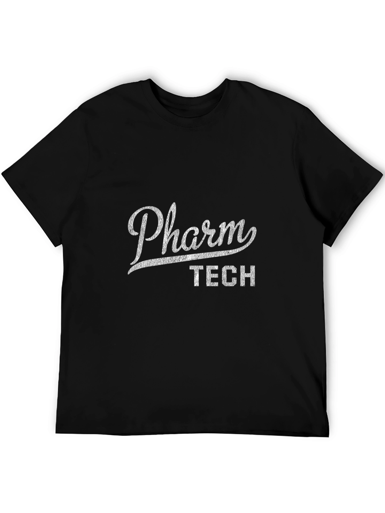 Pharm Tech T-Shirt - Black Casual Graphic Tee
