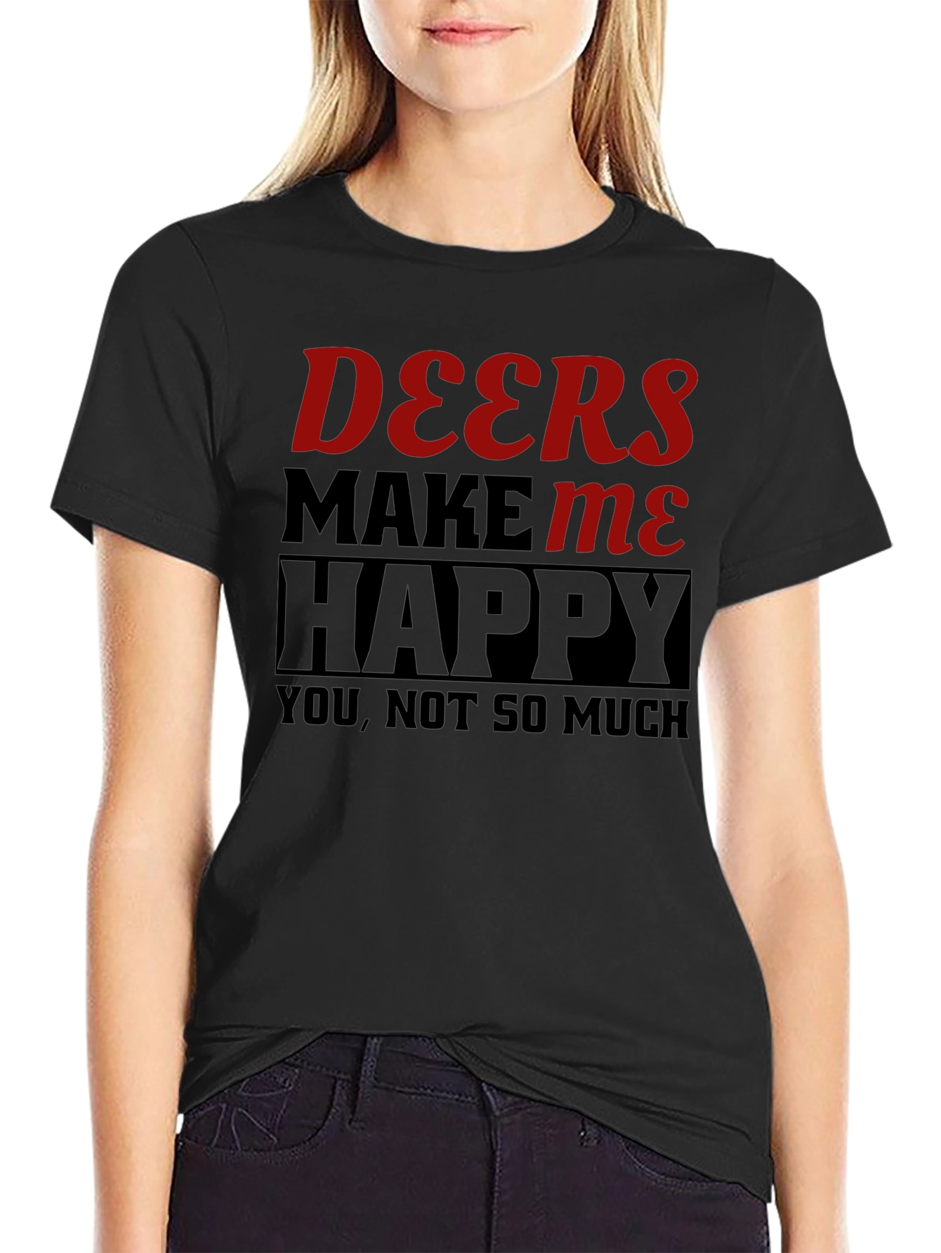 Deers Make Me Happy Graphic Tee