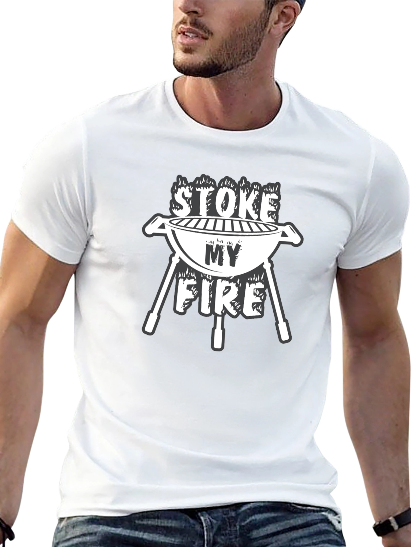Stoke My Fire BBQ T-Shirt - Grill Master Tee