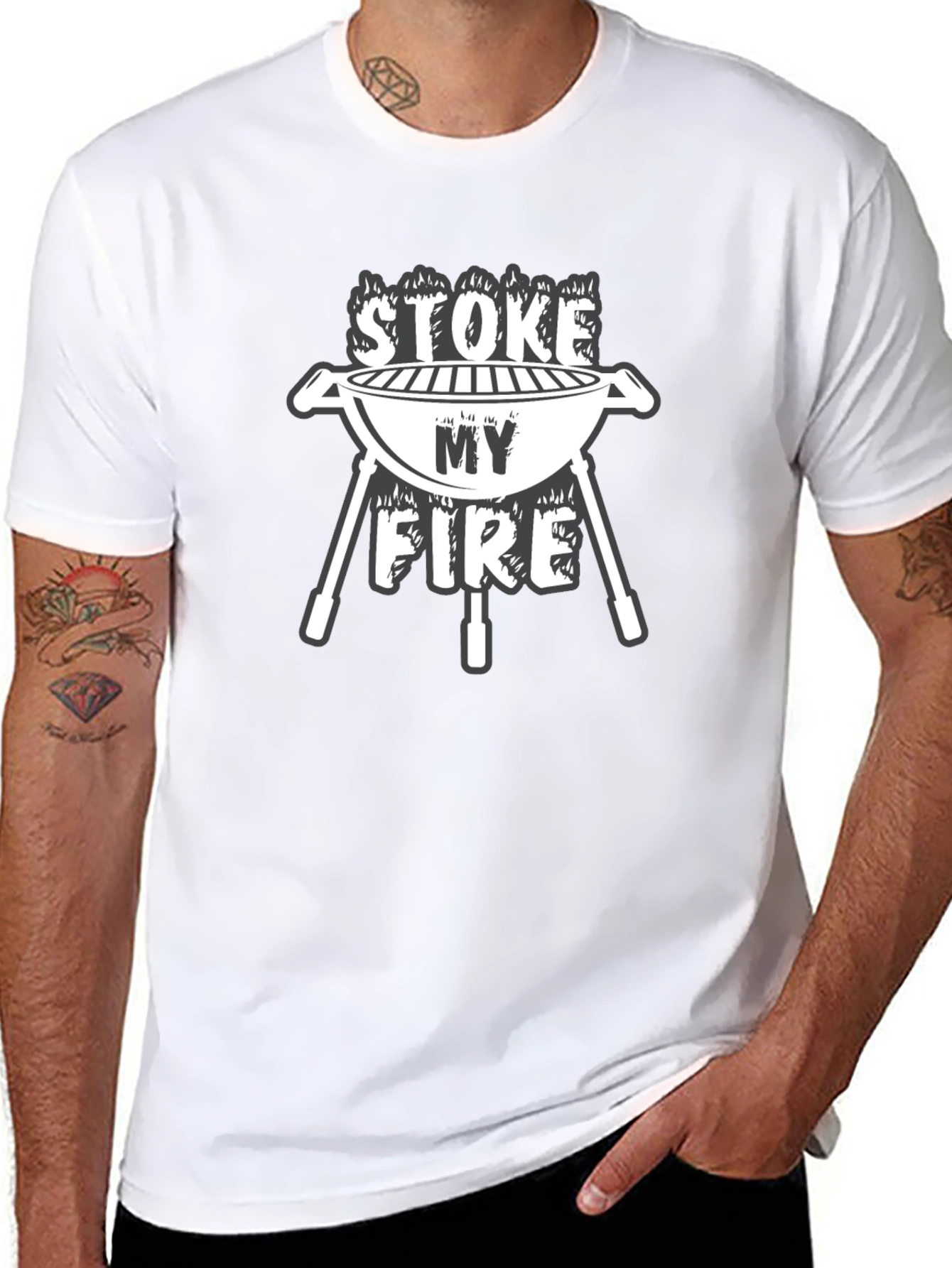 Stoke My Fire BBQ T-Shirt - Grill Master Tee