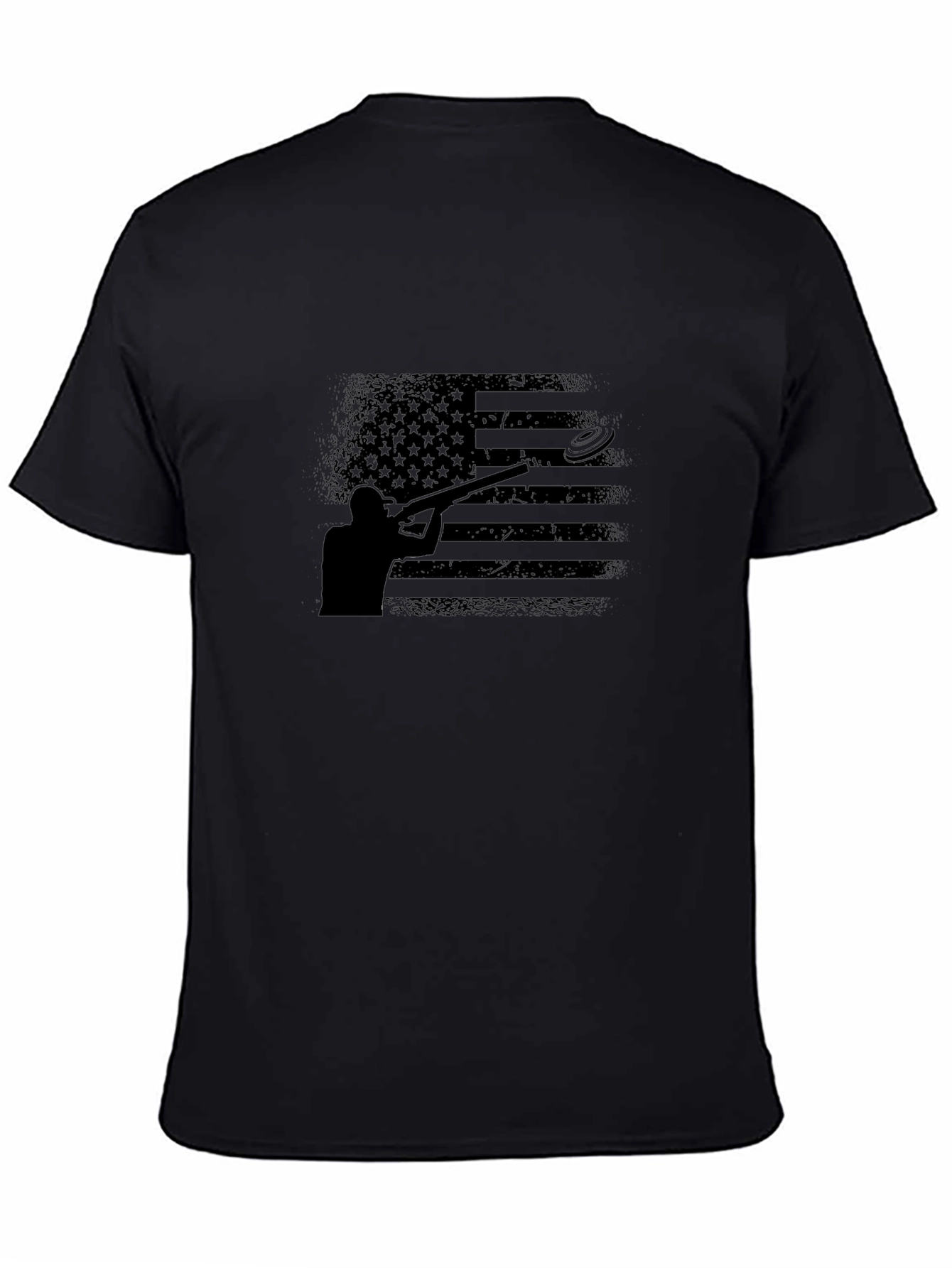 Skeet Shooting American Flag Graphic Tee