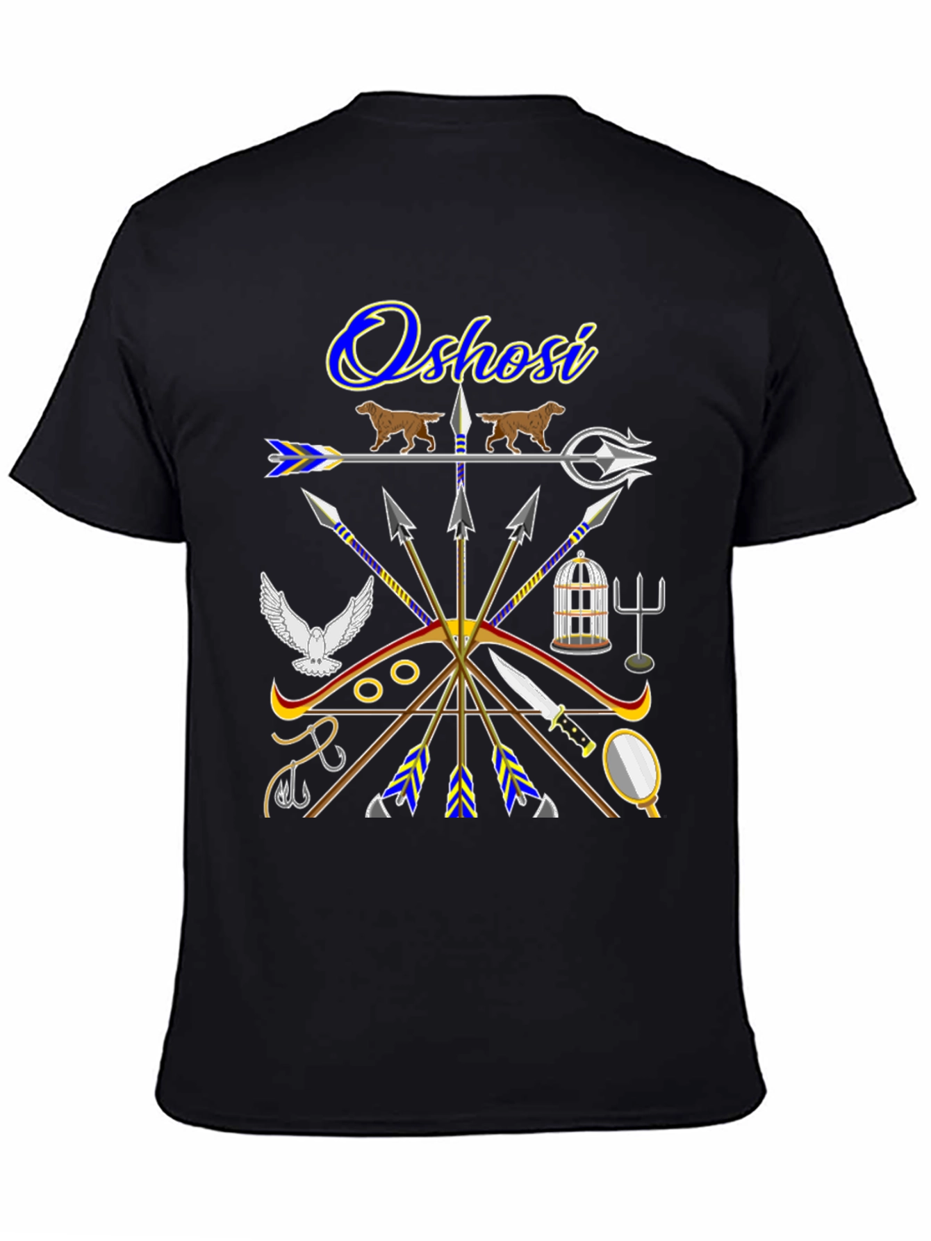 Oshosi T-Shirt - Afro-Caribbean Orisha Design