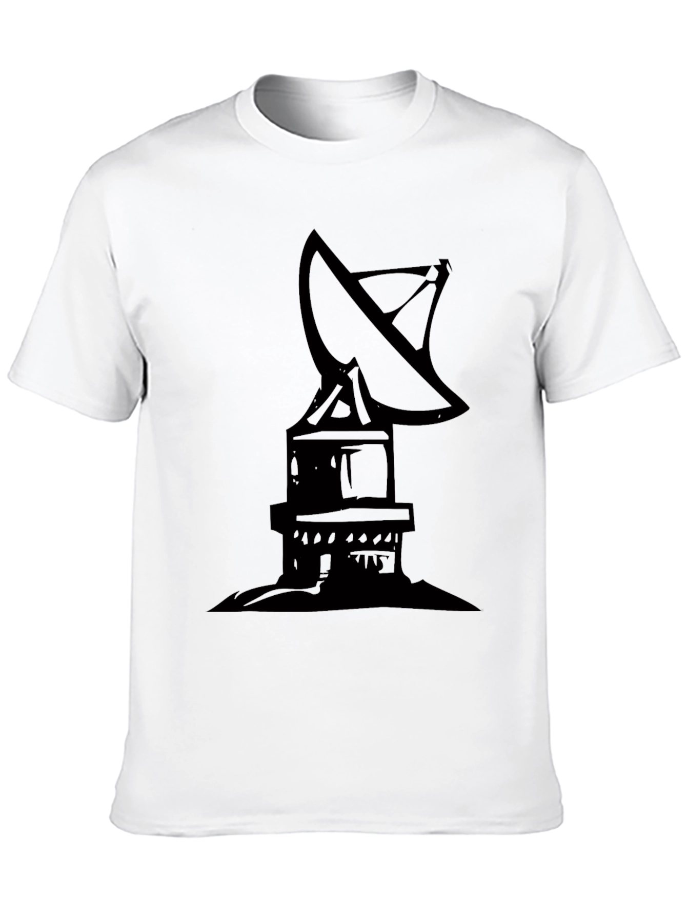 Satellite Dish Graphic Tee - Black