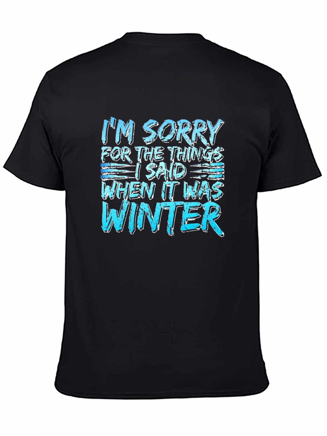 Funny Winter Apology T-Shirt