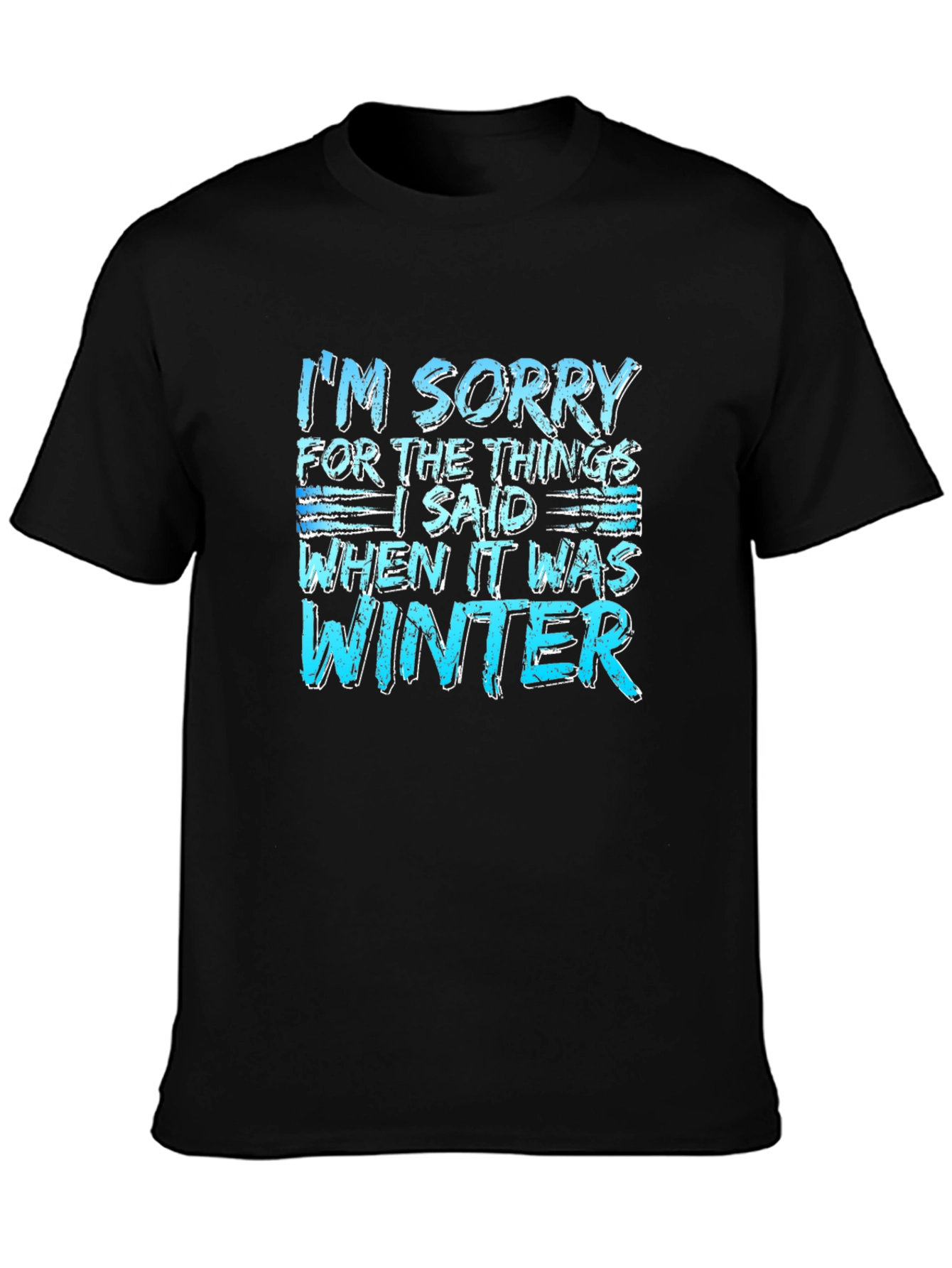 Funny Winter Apology T-Shirt