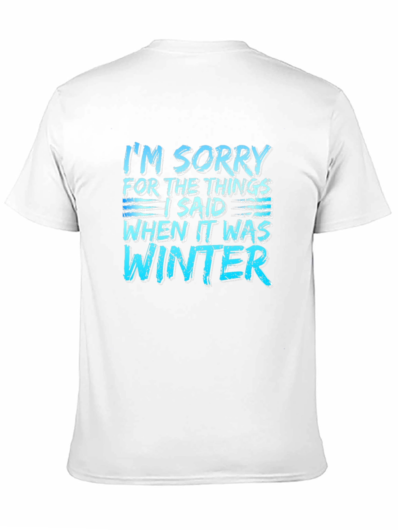 Funny Winter Apology T-Shirt