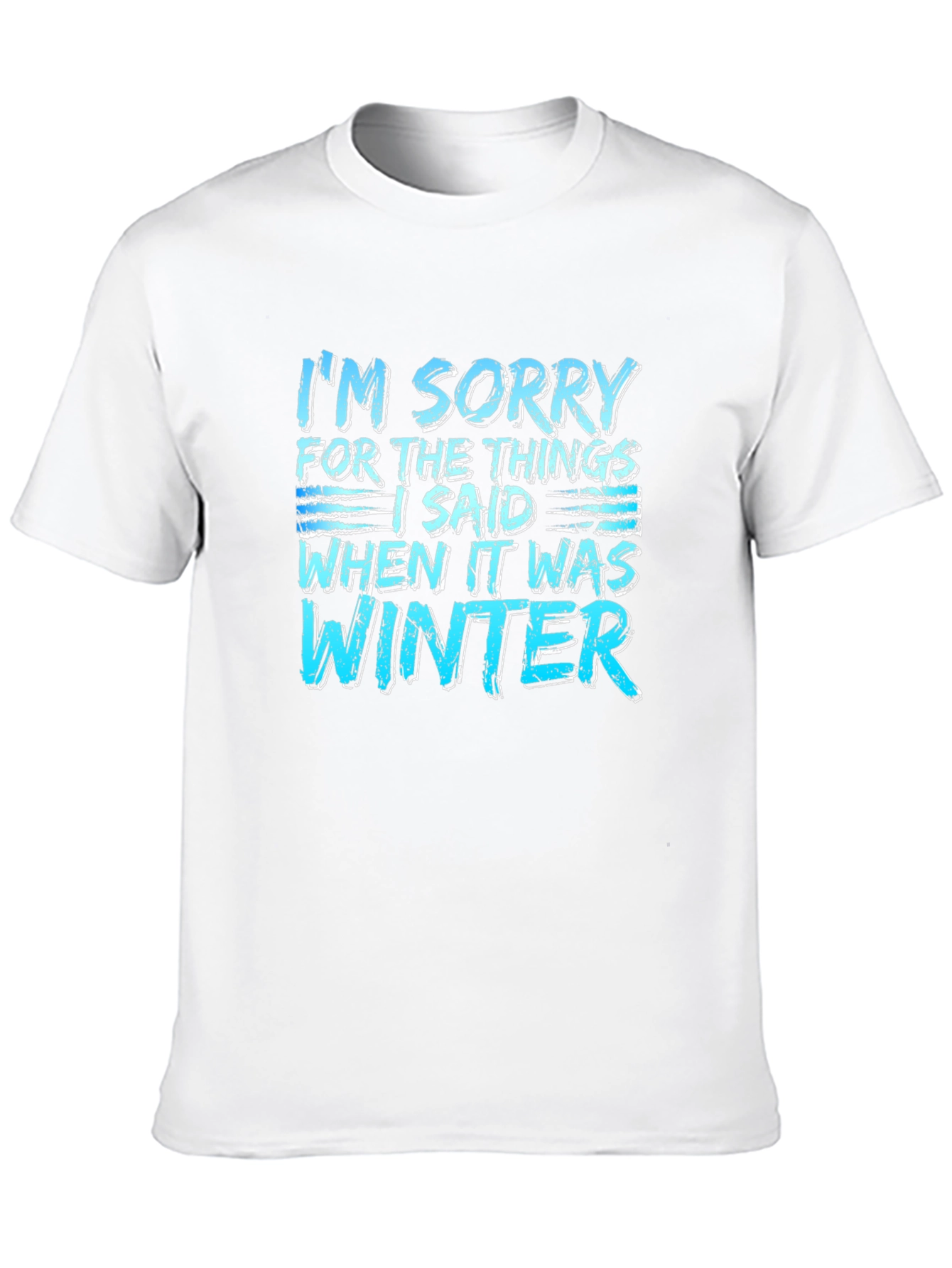 Funny Winter Apology T-Shirt