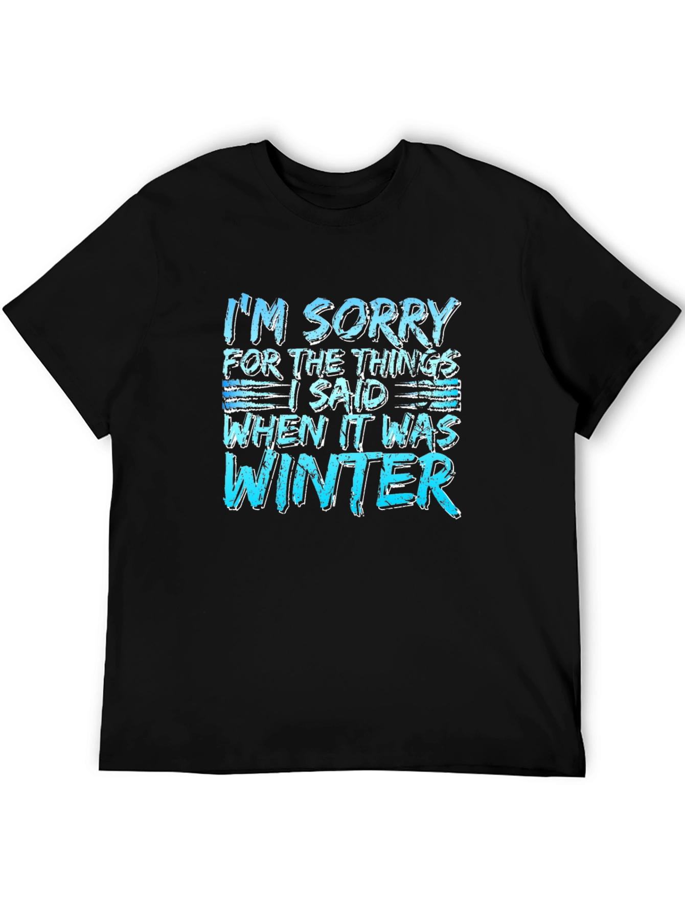 Funny Winter Apology T-Shirt