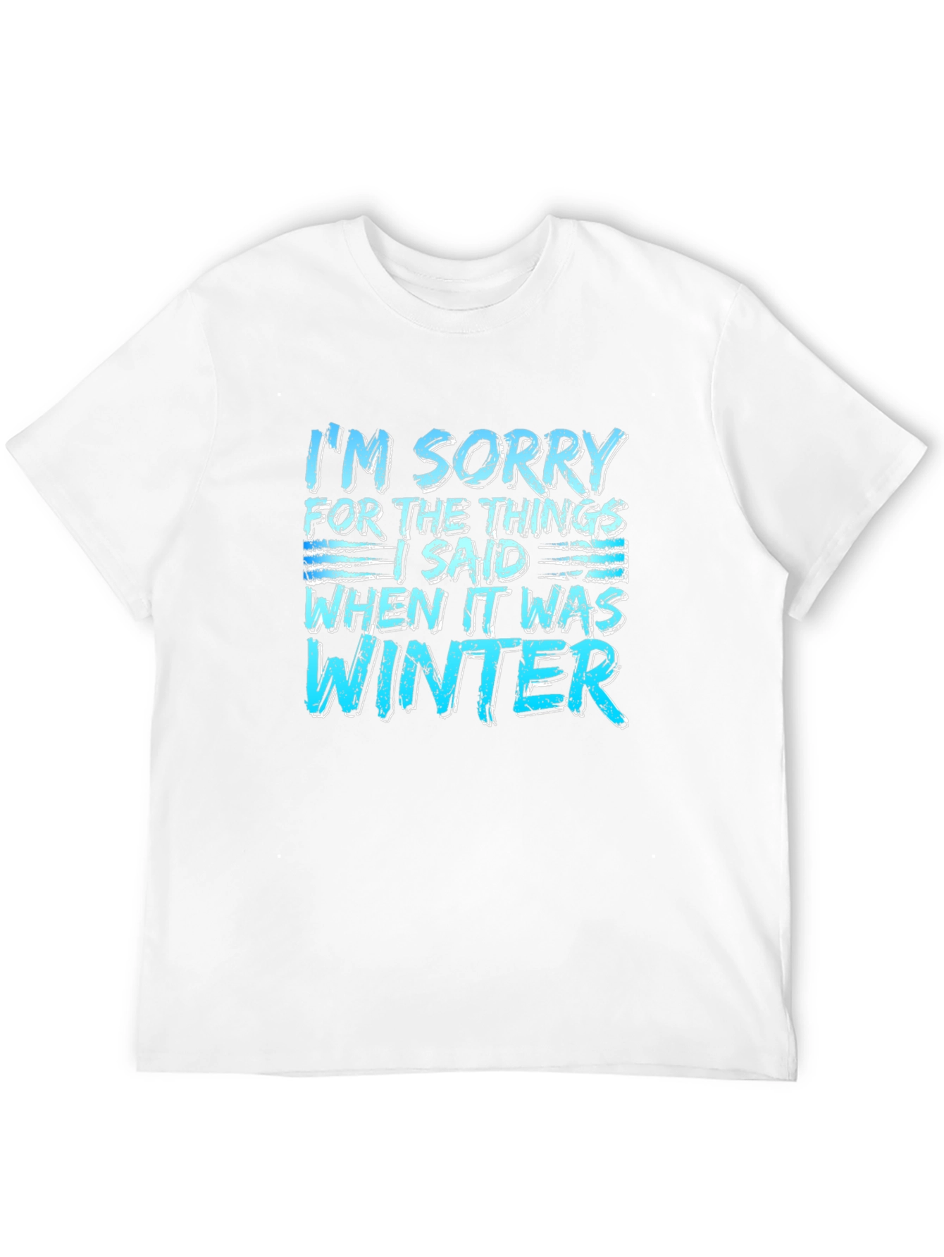 Funny Winter Apology T-Shirt