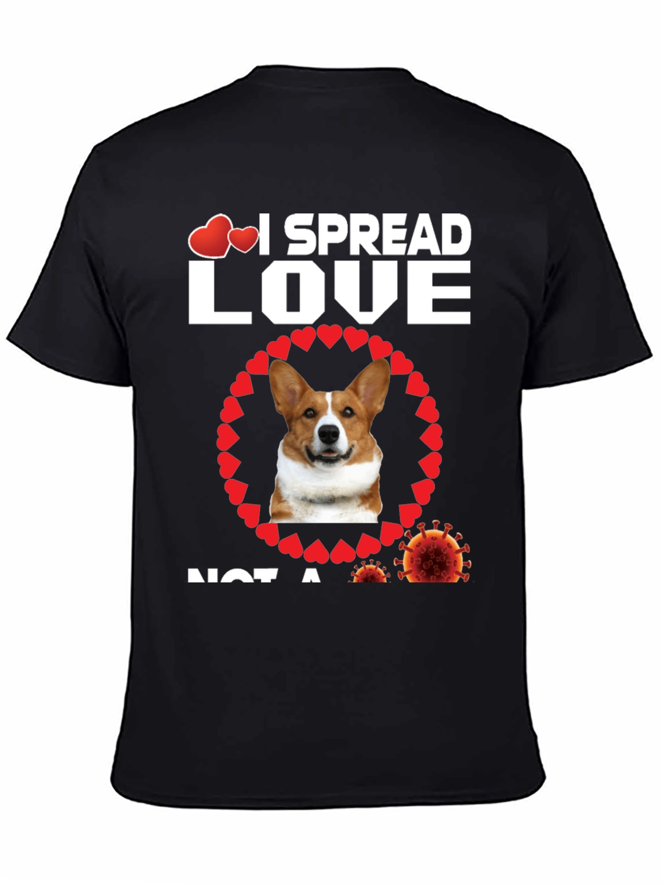 I Spread Love Dog Graphic Tee