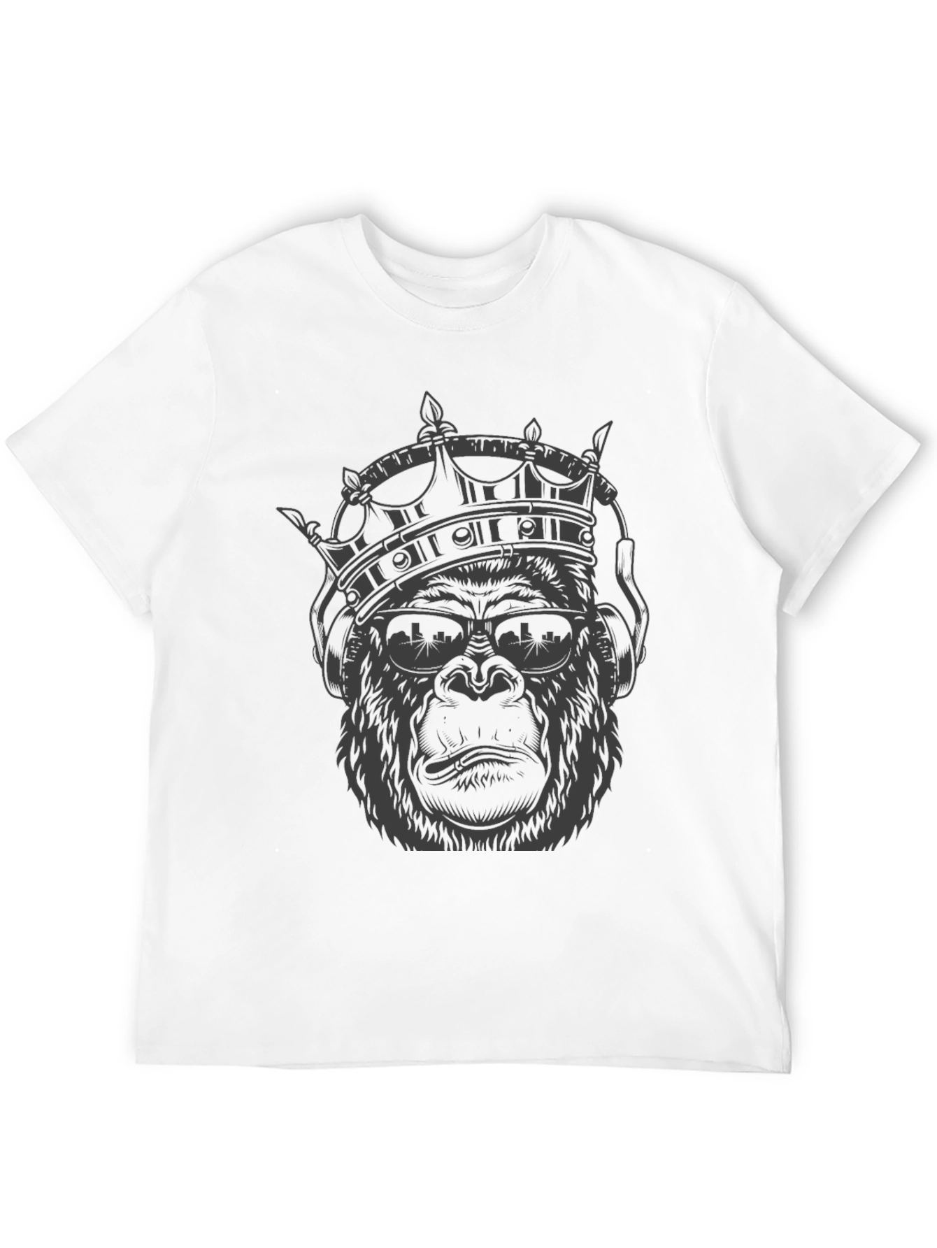 King Kong Tee - Crowned Gorilla Graphic T-Shirt