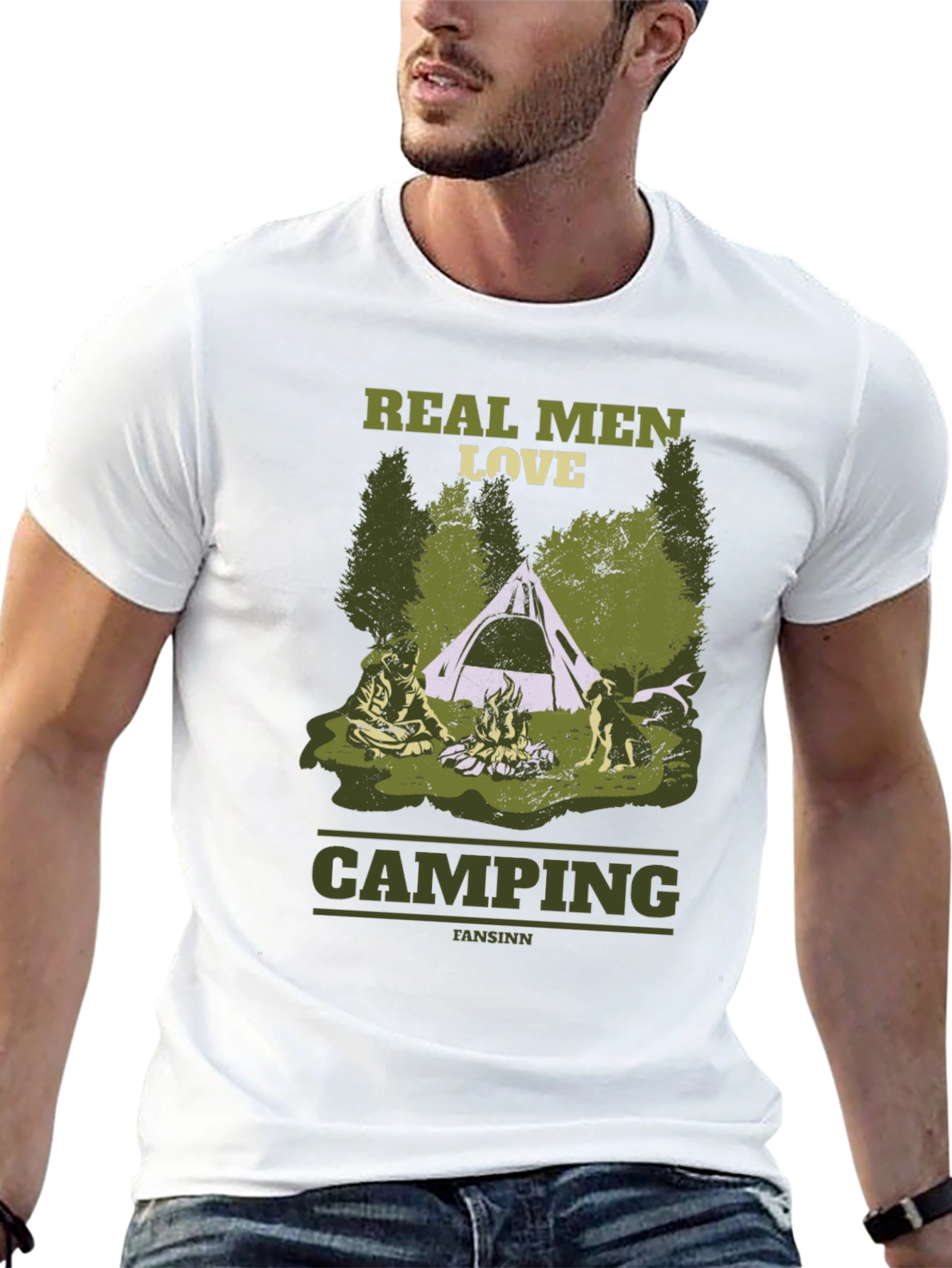 Real Men Love Camping Graphic T-Shirt