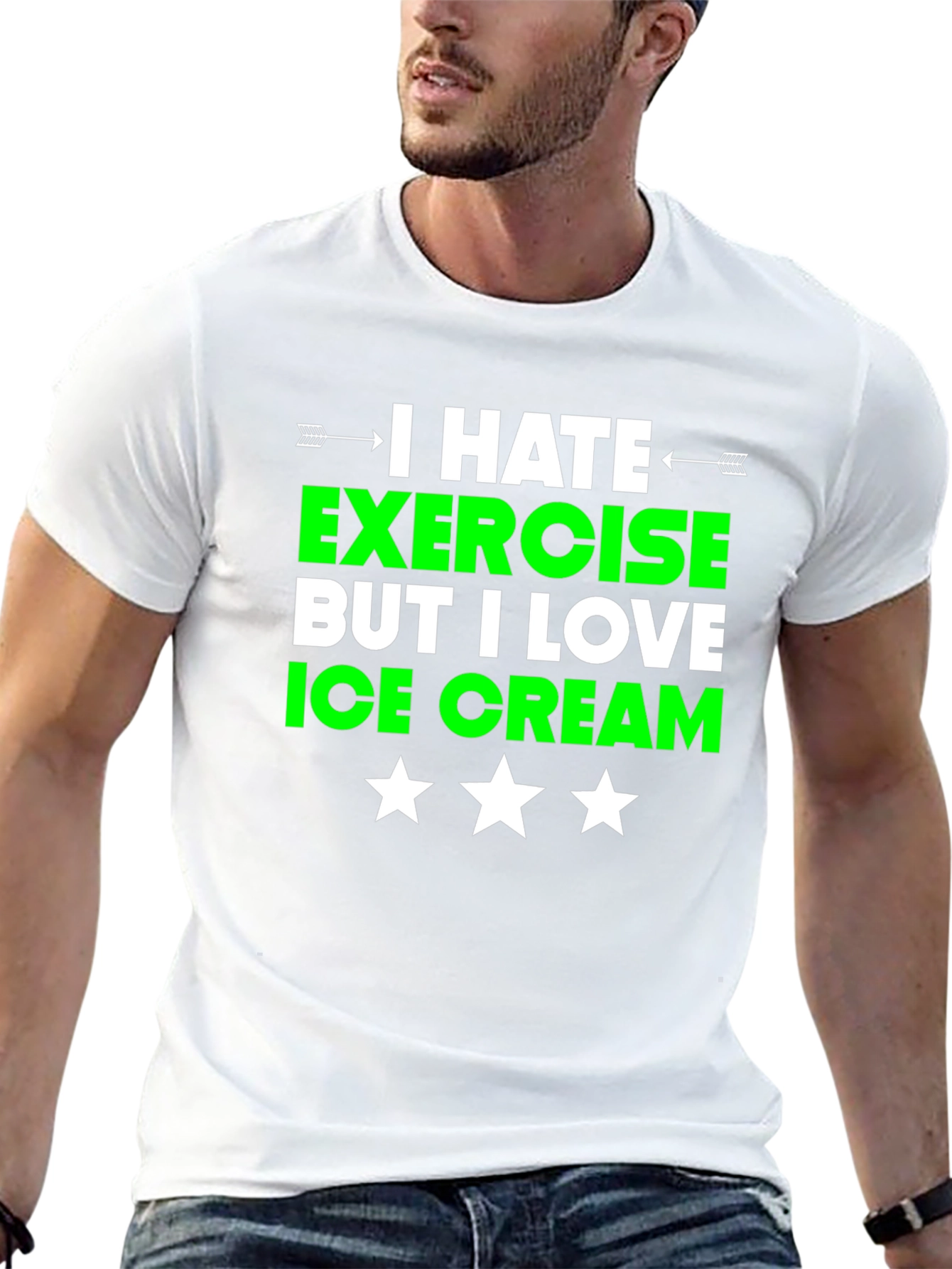Funny Exercise Ice Cream T-Shirt